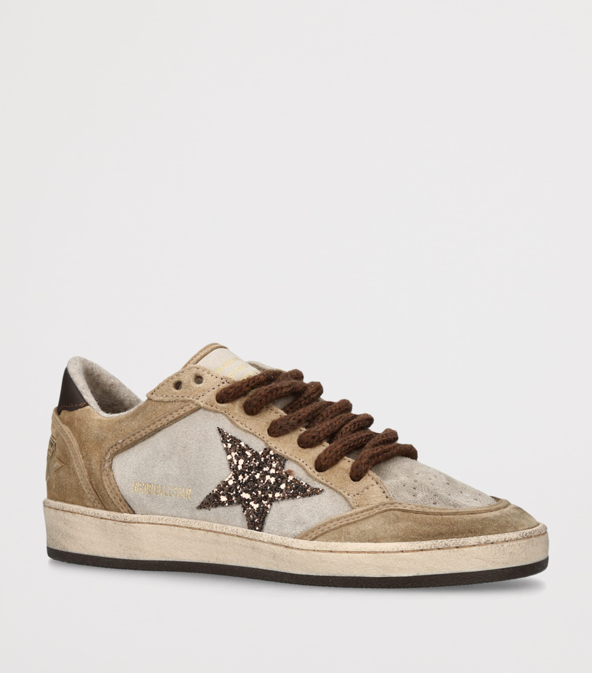 Golden Goose Suede Ball Star Sneakers Beige Oth Image 3