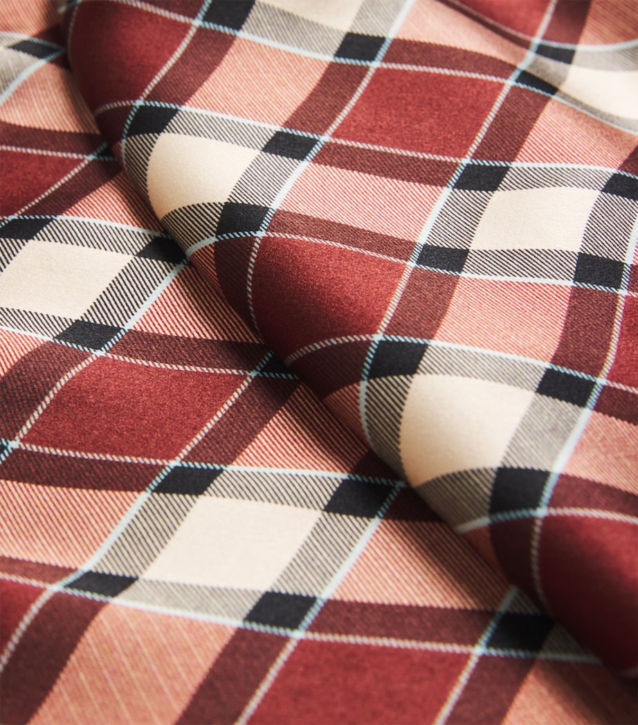 Silk Alamere Mini Dress NORFOLK PLAID Image 5