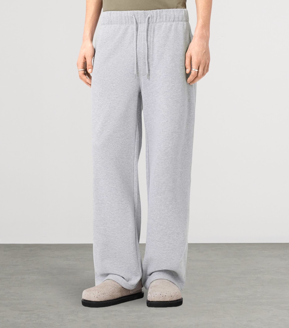 AllSaints Mens Cotton Asher Sweatpants Grey Marl Image 3