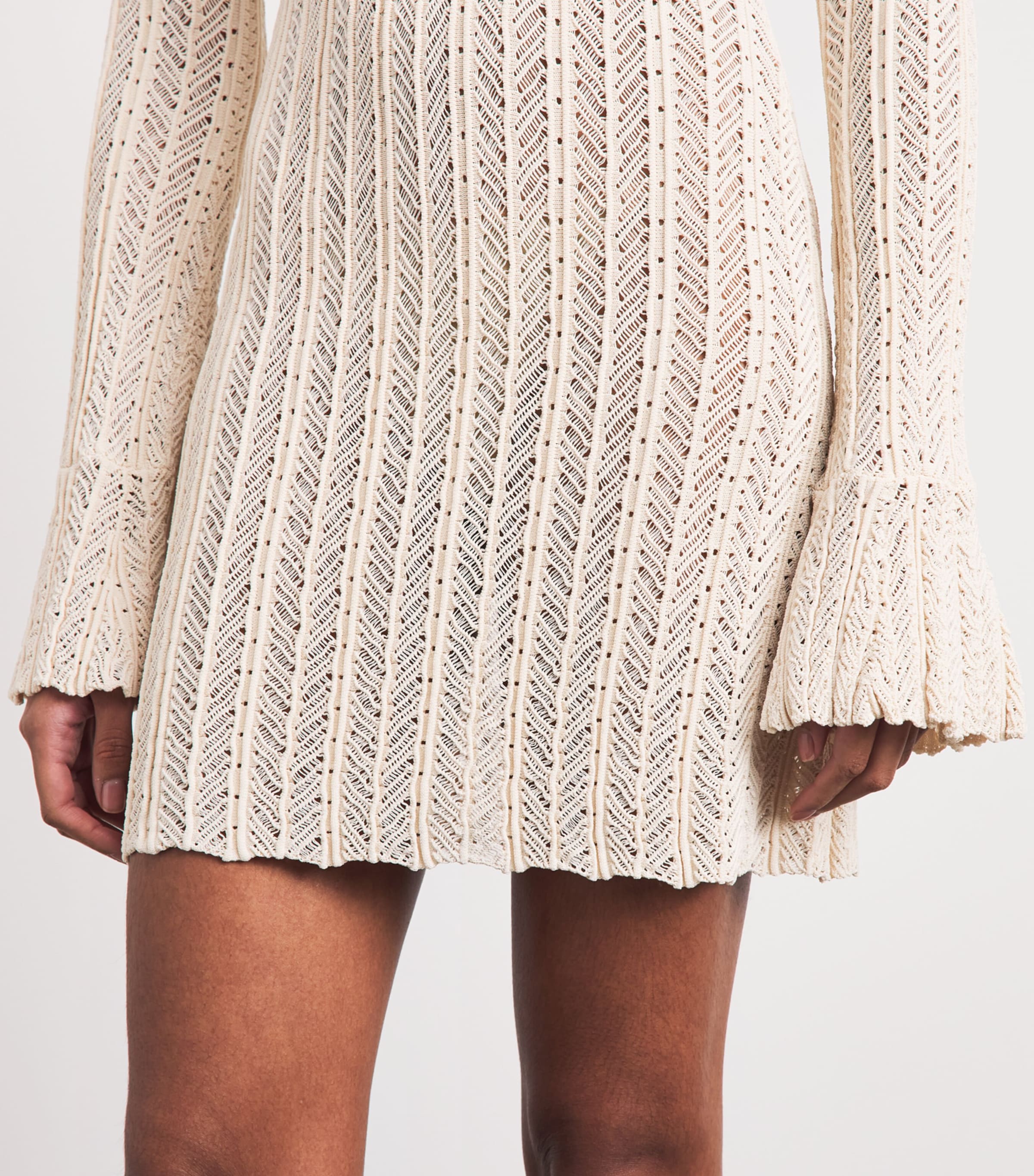 Devon Windsor Womens Knitted Davina Mini Dress Clay Image 5