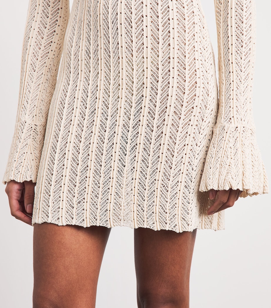 Devon Windsor Womens Knitted Davina Mini Dress Clay Image 5