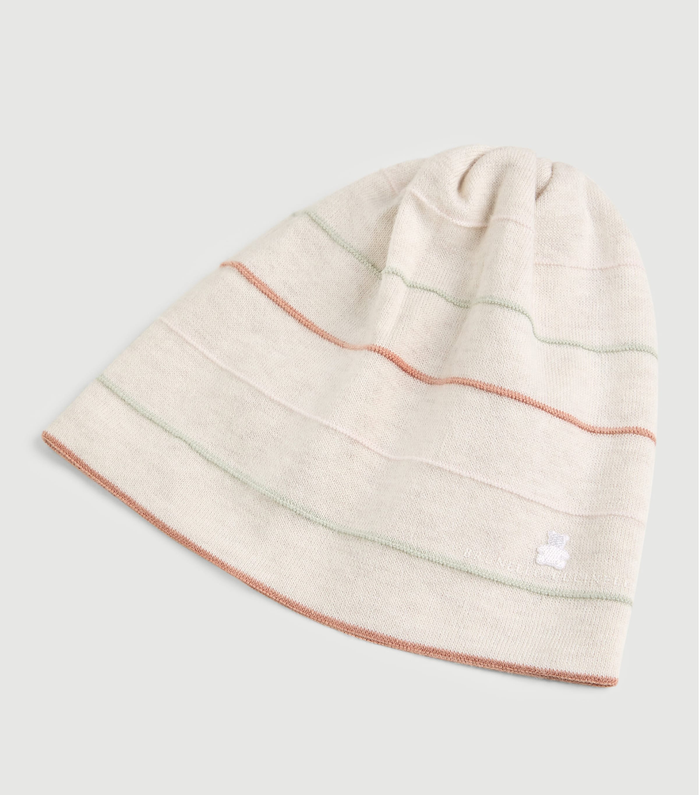 Brunello Cucinelli Kids Cotton Stripe Baby Bernie Beanie Image 3