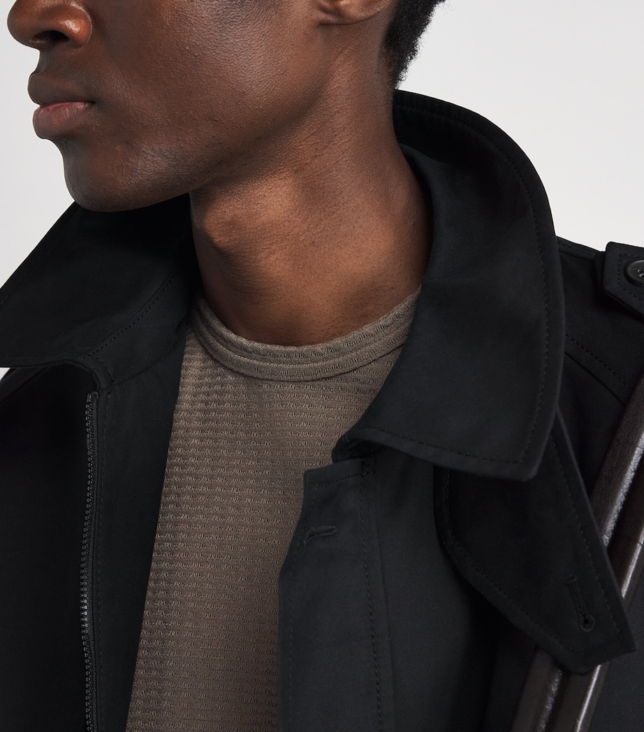 FRAME Mens Cotton Jacquard T-Shirt Soft Taupe Image 3