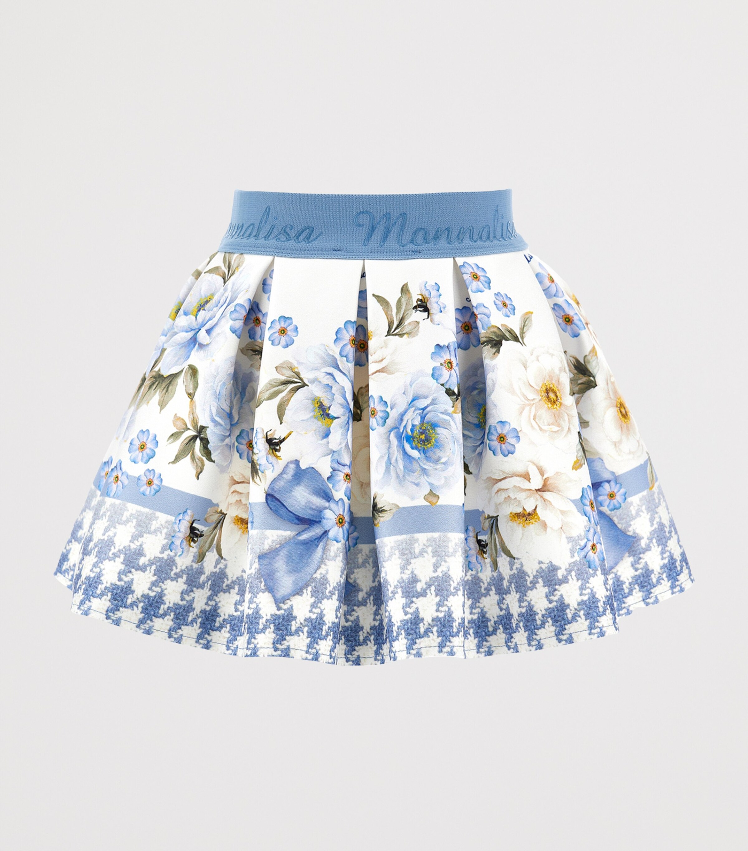 Floral Print Skirt (3-36 Months) ECRU/CELESTE Image 1