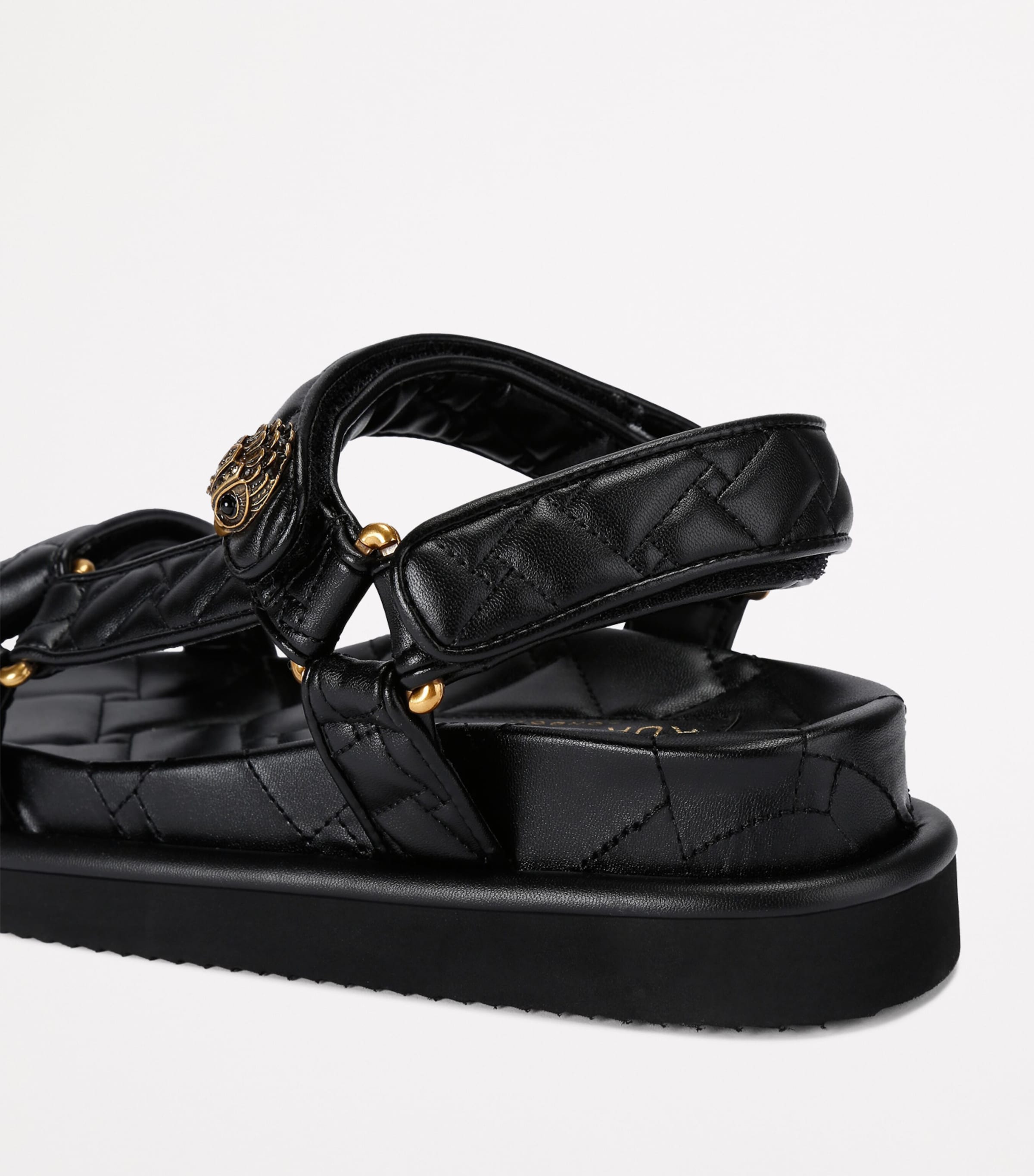 Quilted Orson Sandals BLACK Image 2
