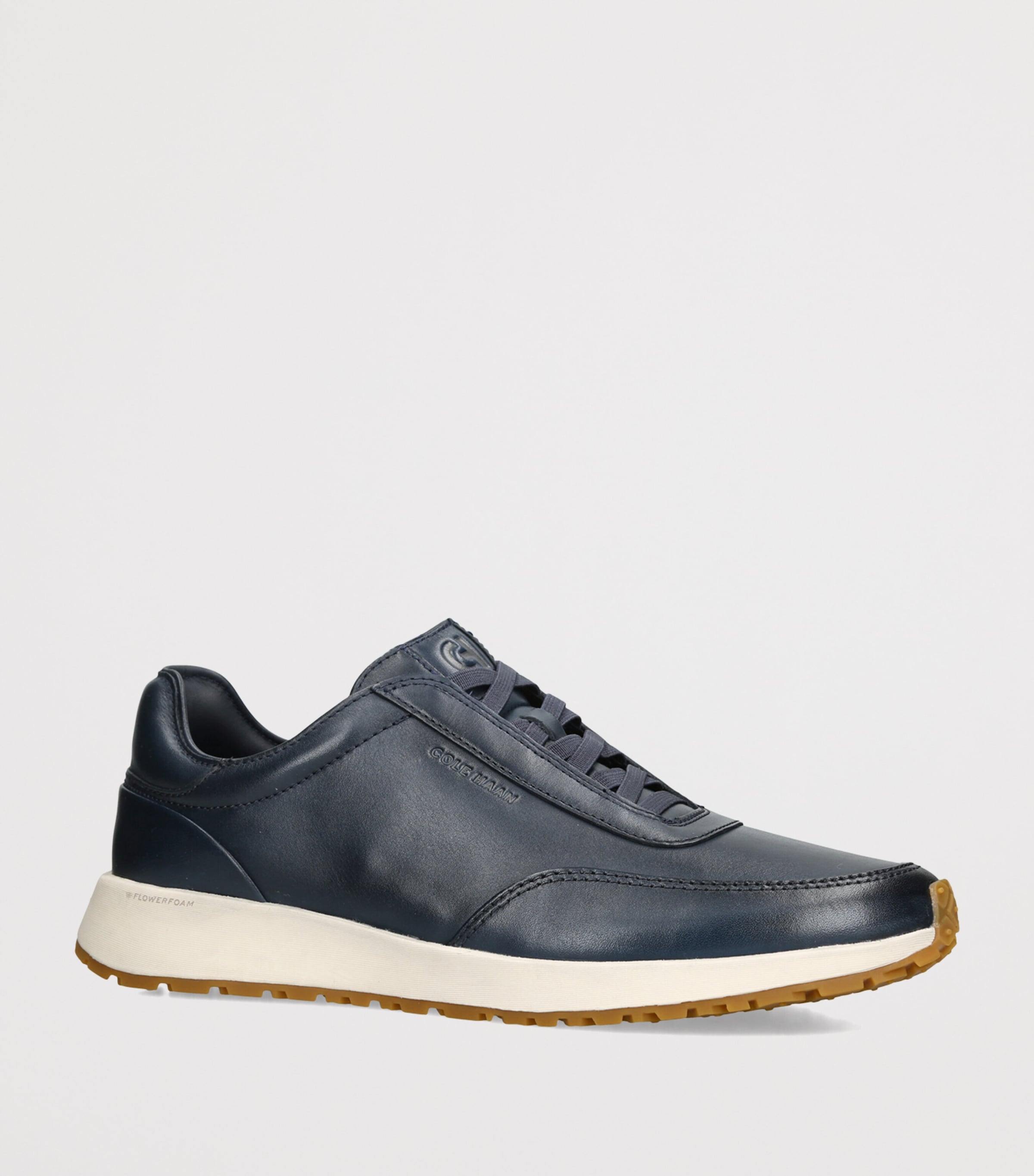 Cole Haan Leather GrandPrø Luxe Mile Sneakers Navy Image 2