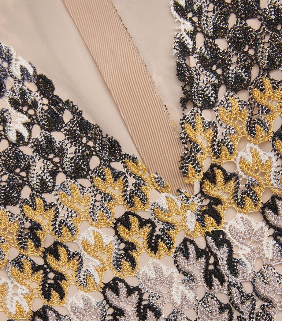 Crochet Stripe Maxi Dress SM9QX MULTICOLOR Image 5