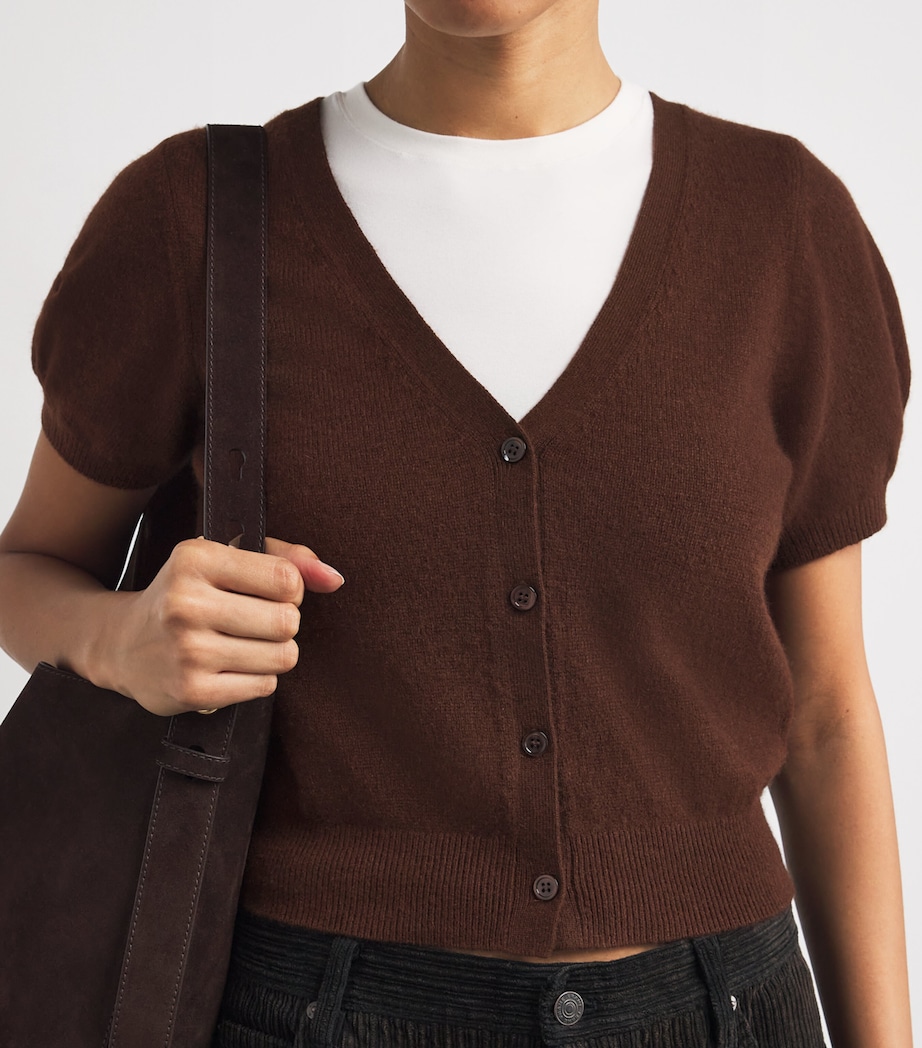 Cashmere Arella Cardigan DARK UMBER Image 6