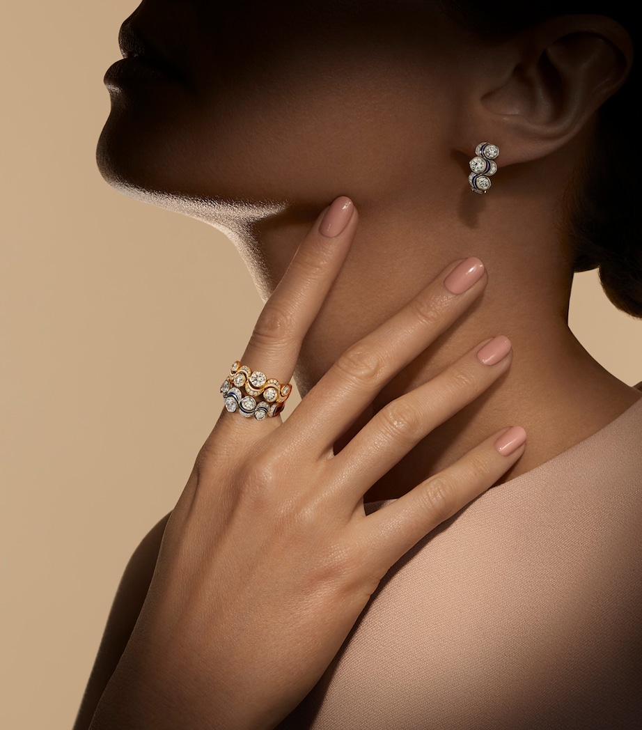 Platinum and Diamond Over The Moon Ring PLATINUM Image 3