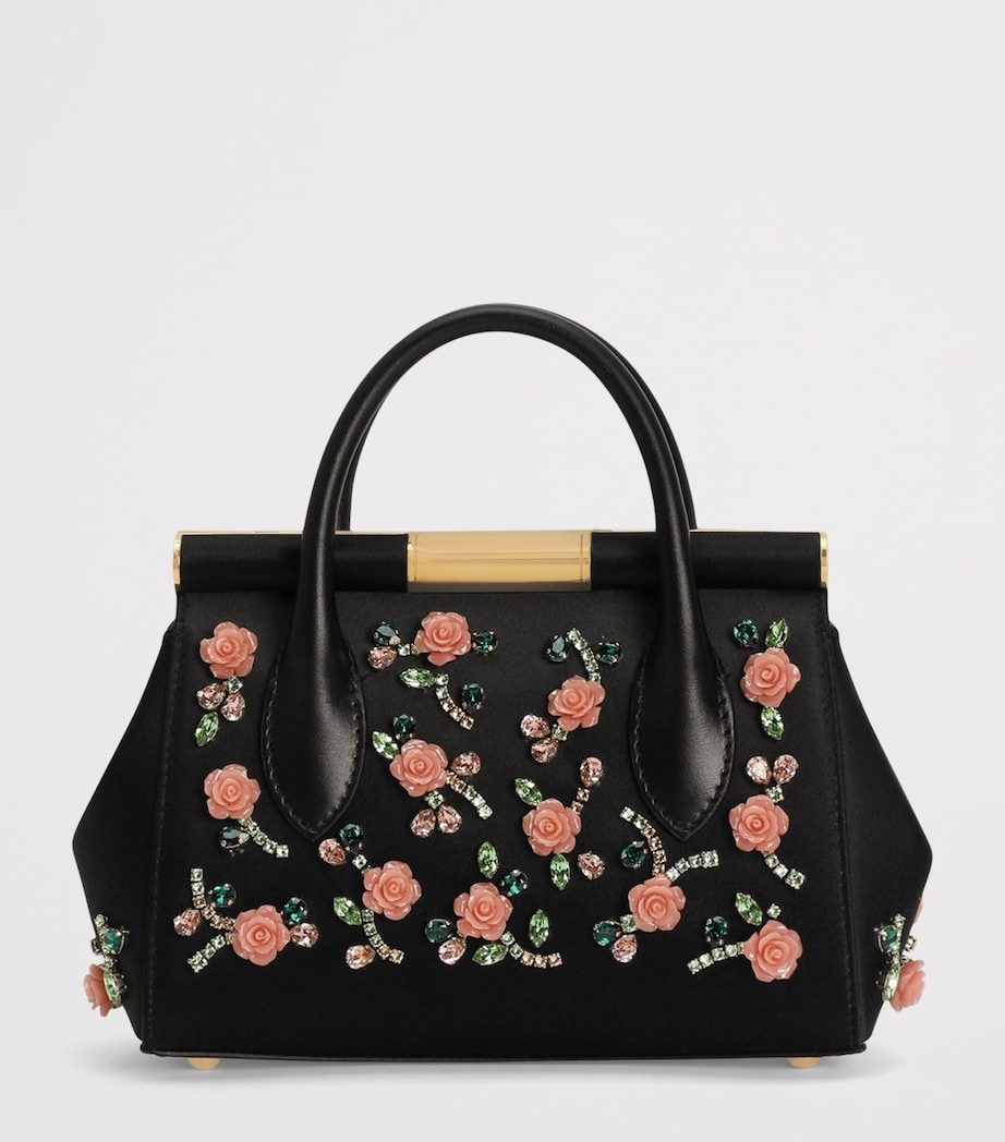 Dolce&Gabbana Embellished Marlene Top-Handle Bag Black/mul Image 4