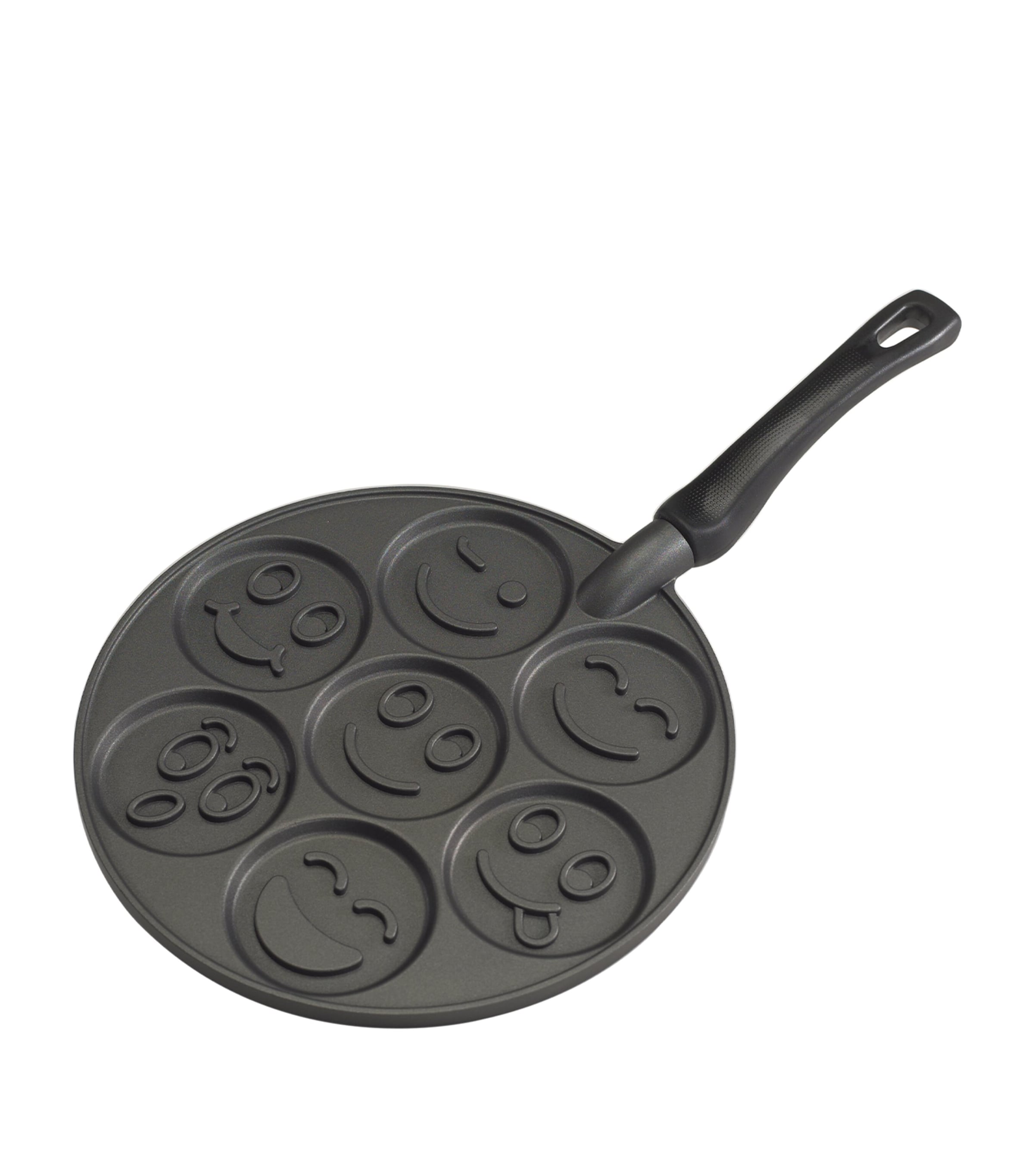 Nordicware Smiley Face Pancake Pan In Black