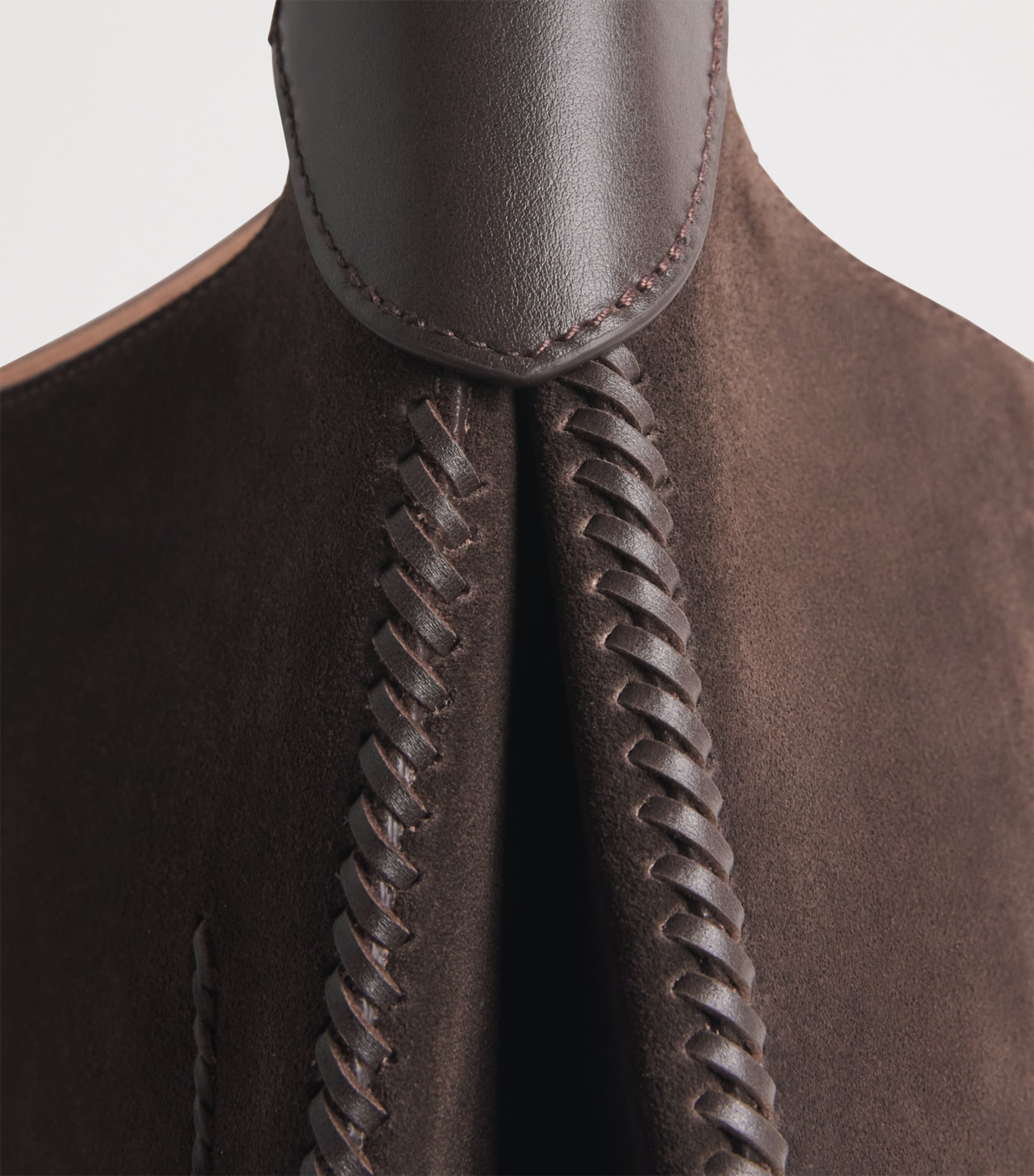 Polo Ralph Lauren Medium Suede Polo ID Shoulder Bag Chocolate/tobacco Image 5
