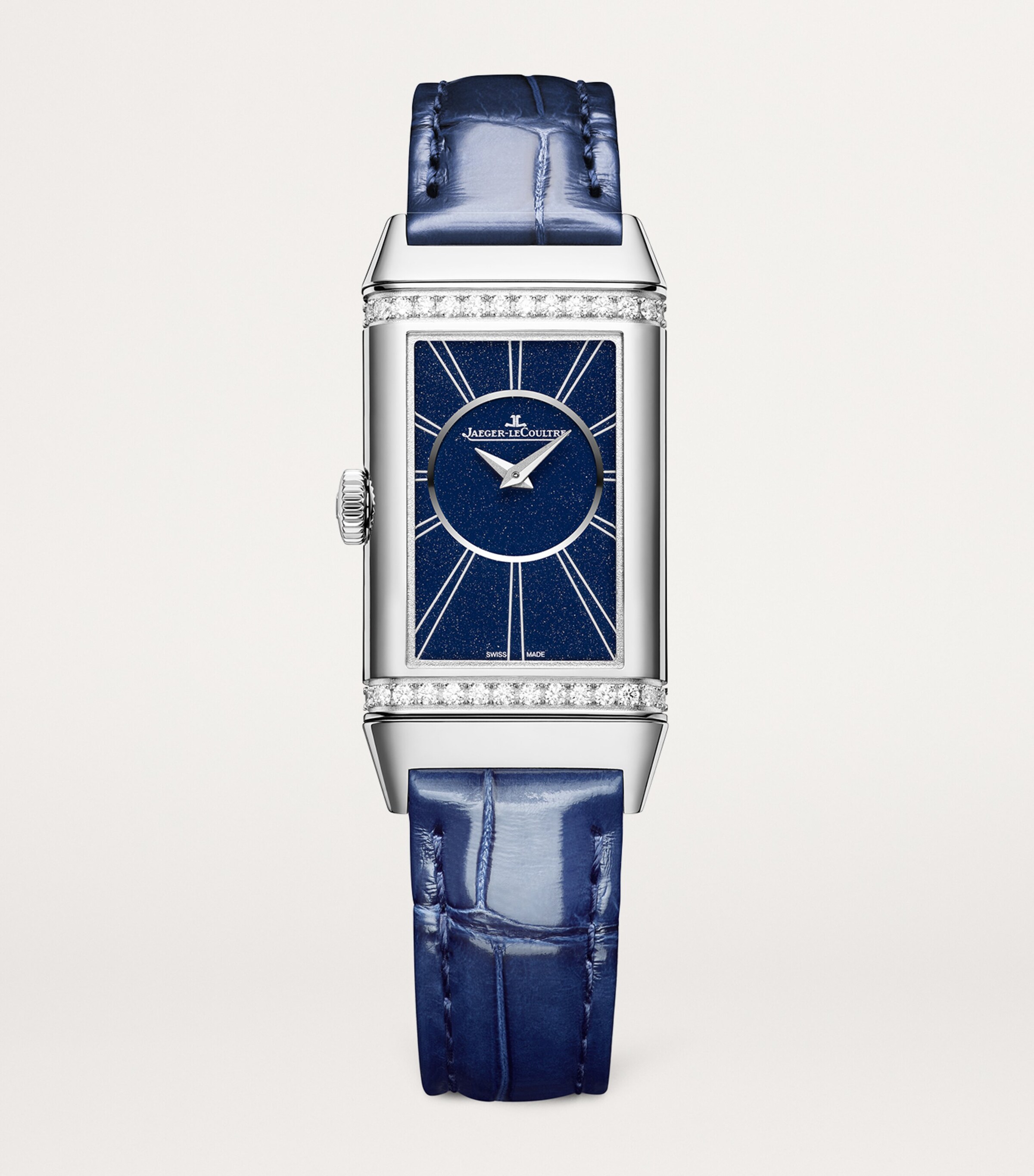 Jaeger-LeCoultre Stainless Steel and Diamond Reverso One Duetto Watch 20mm Stainless Steel Image 5