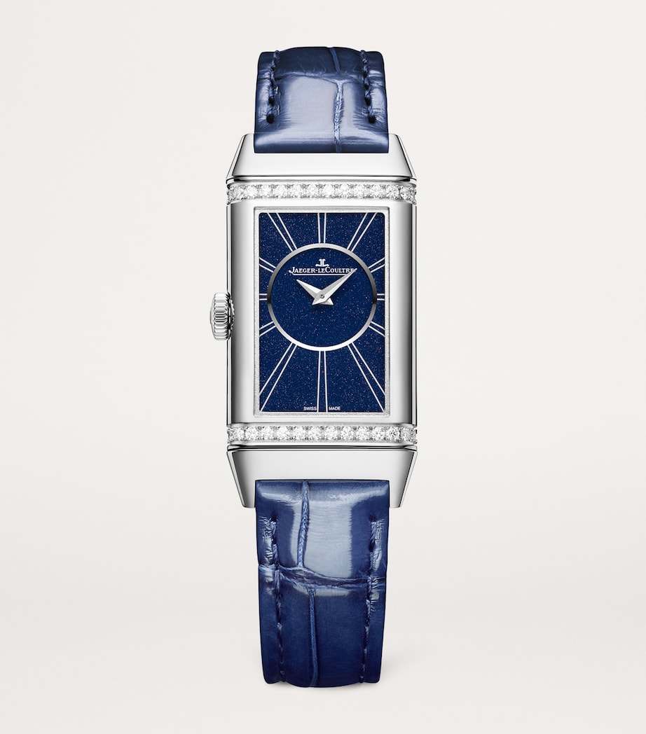Jaeger-LeCoultre Stainless Steel and Diamond Reverso One Duetto Watch 20mm Stainless Steel Image 5