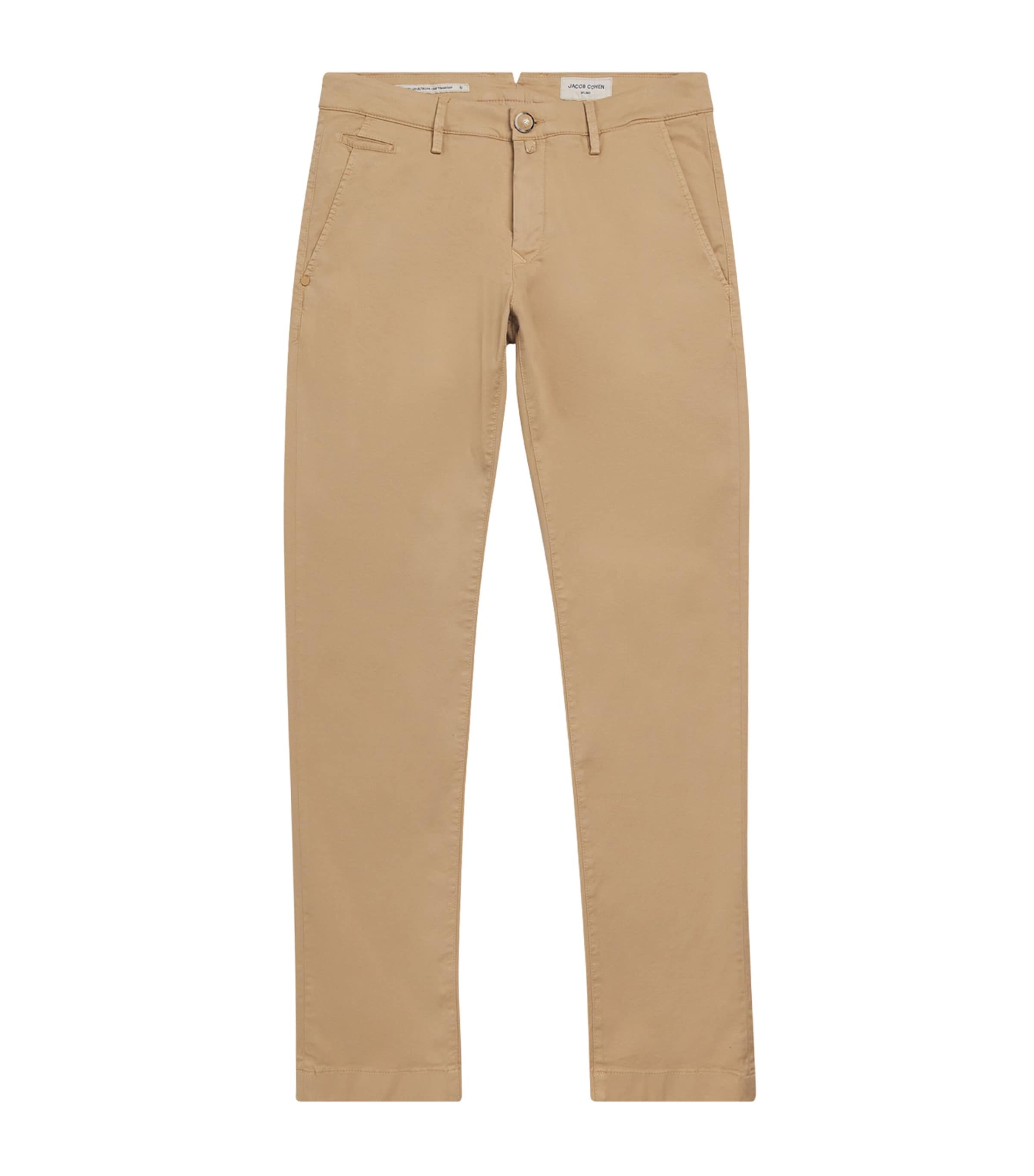 JACOB COHËN Mens Stretch-Cotton Bobby Slim Chinos Beige Image 1