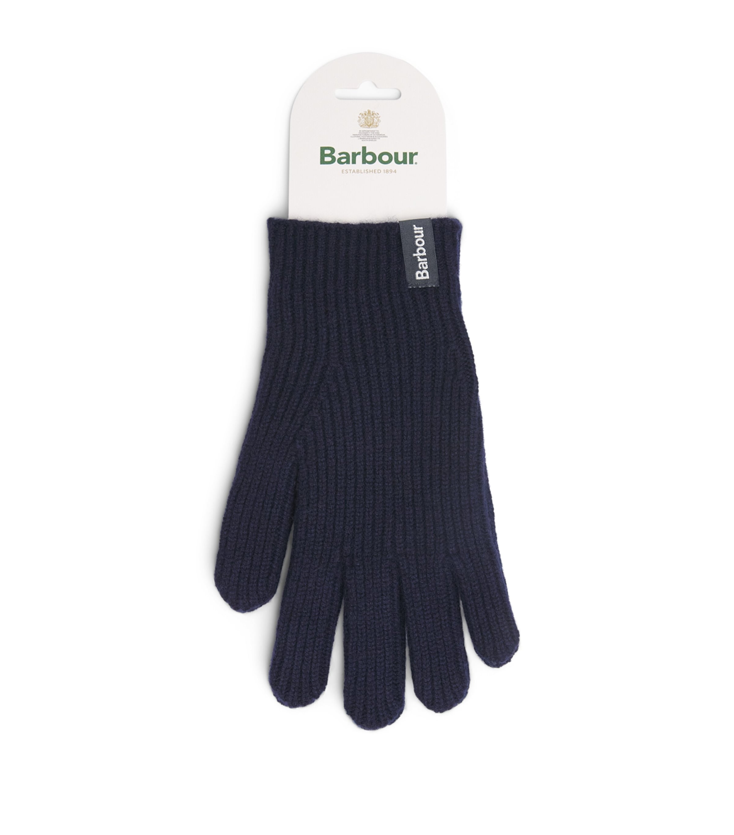 Barbour Wool-Cashmere Danforth Gloves Navy Image 1