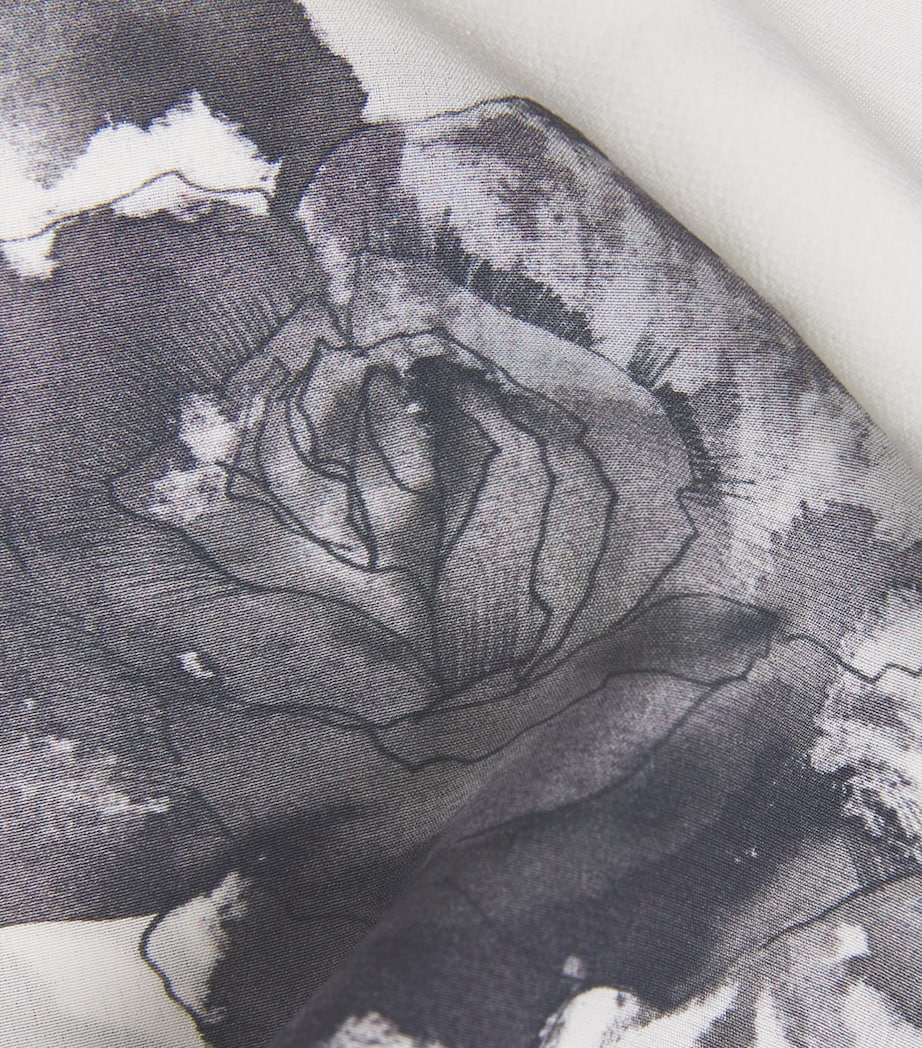 Silk Floral Top MNOCHROM Image 5