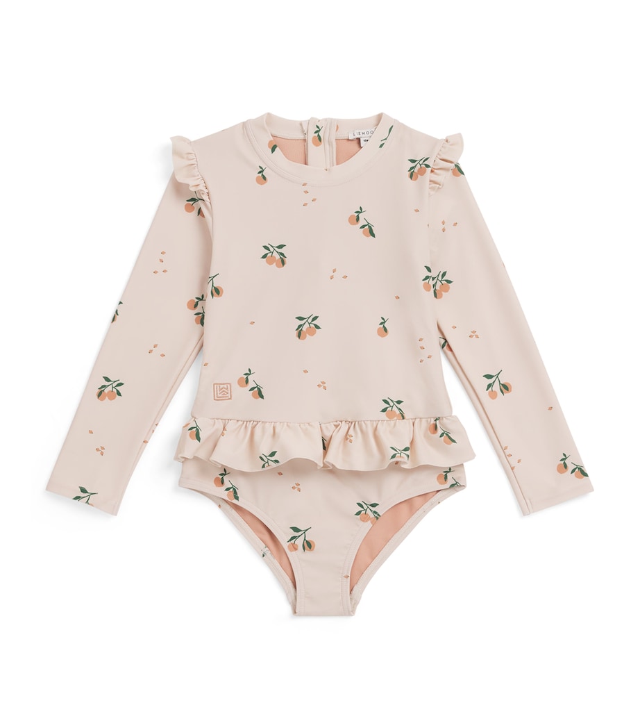 Liewood Printed Sille Swimsuit (3-5 Years) Peach/sea Shell Image 1