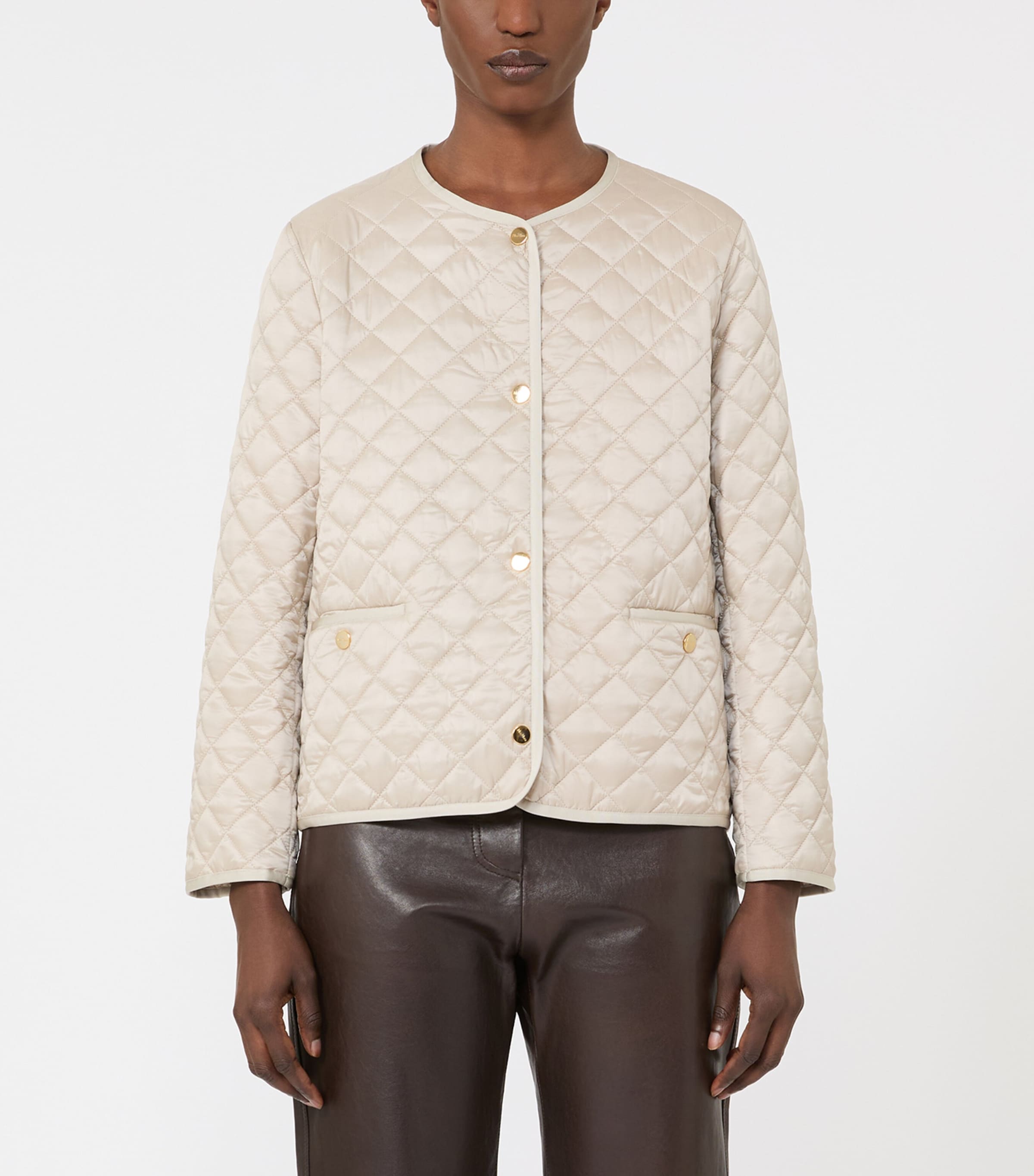 Cameluxe Quilted Jacket NATURAL Image 3