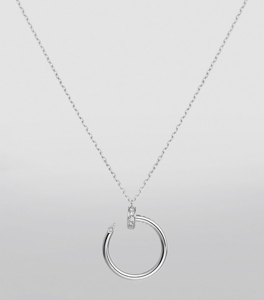 White Gold and Diamond Juste un Clou Necklace WHITE GOLD Image 2