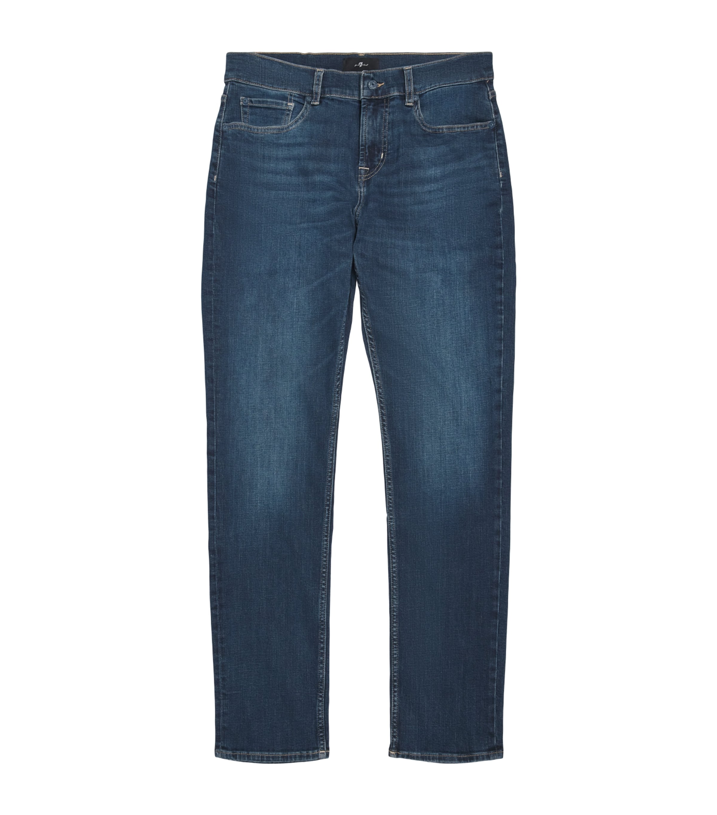 7 For All Mankind Mens Slimmy Jeans Dark Blue Image 1