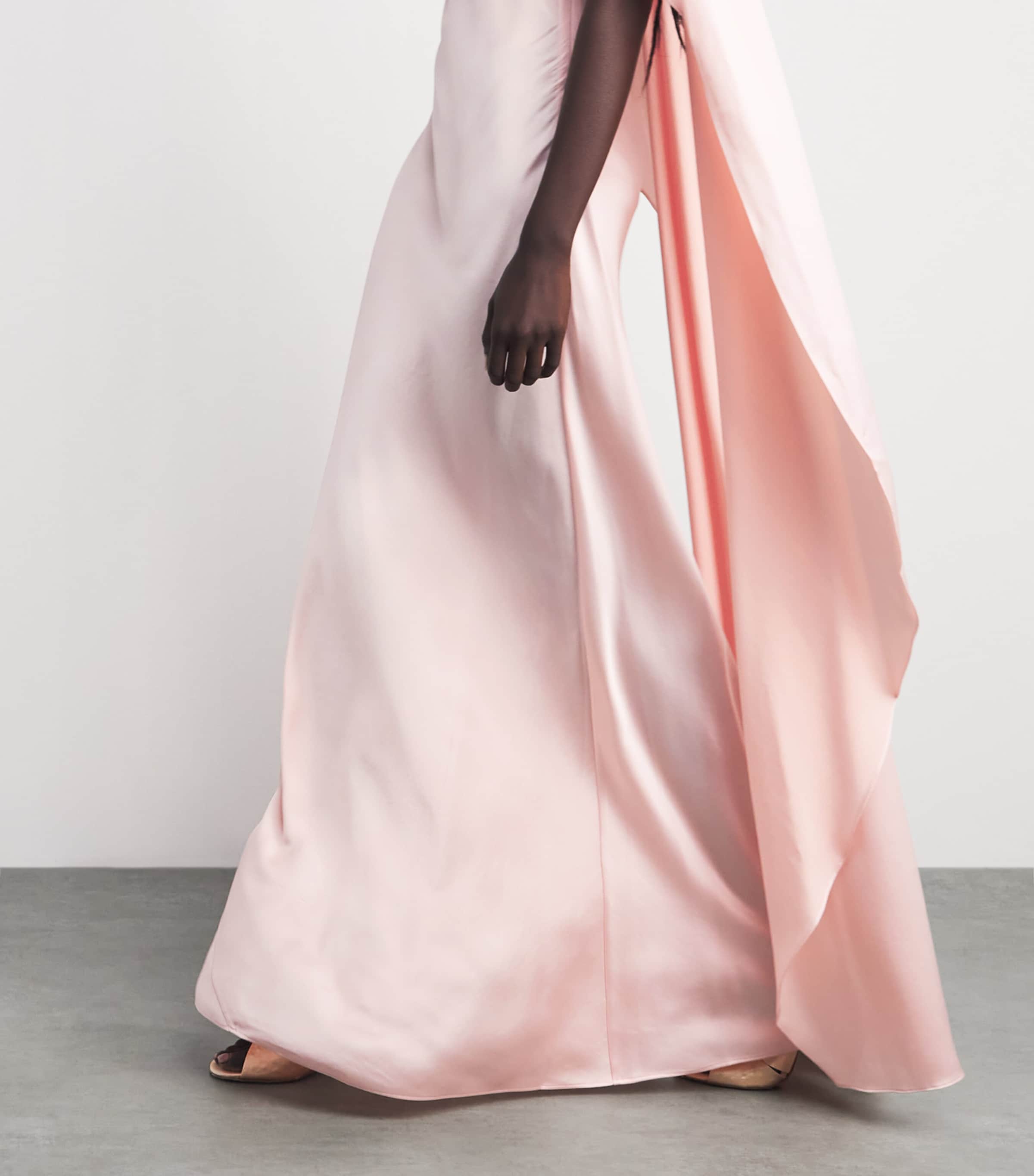 Simkhai Womens Cape Izel Gown Bubblegum Image 5