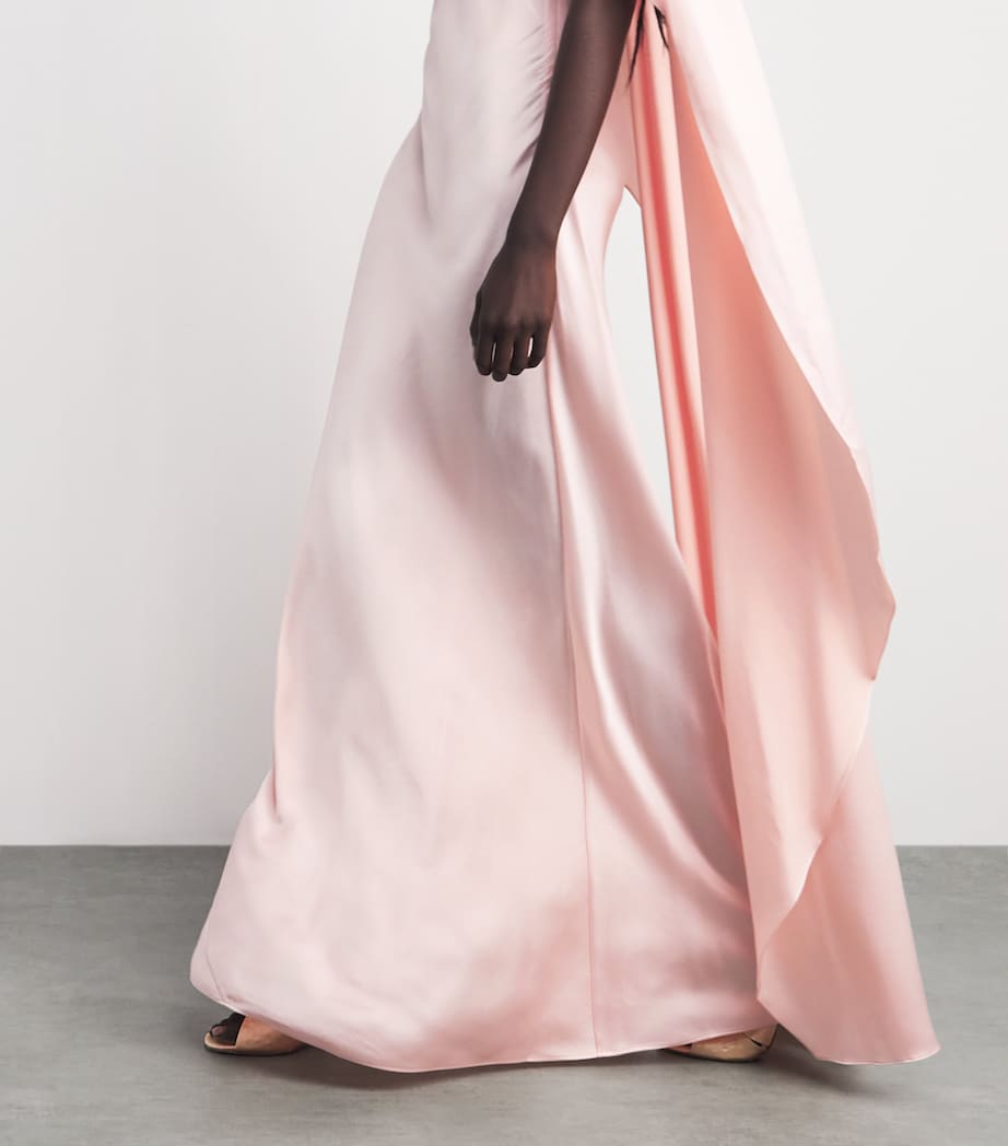 Simkhai Womens Cape Izel Gown Bubblegum Image 5