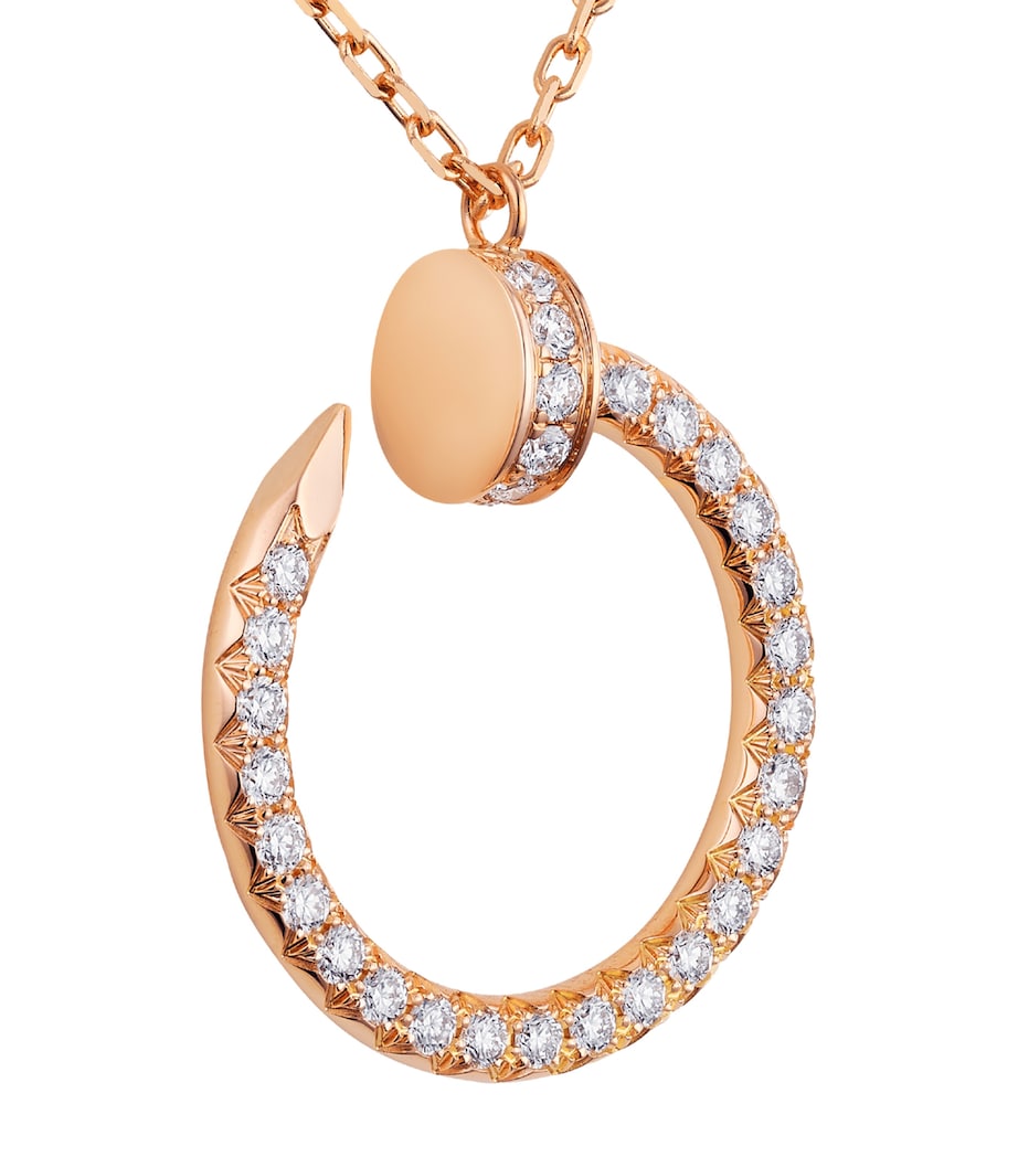 Rose Gold and Pavé Diamond Juste un Clou Necklace ROSE GOLD Image 3