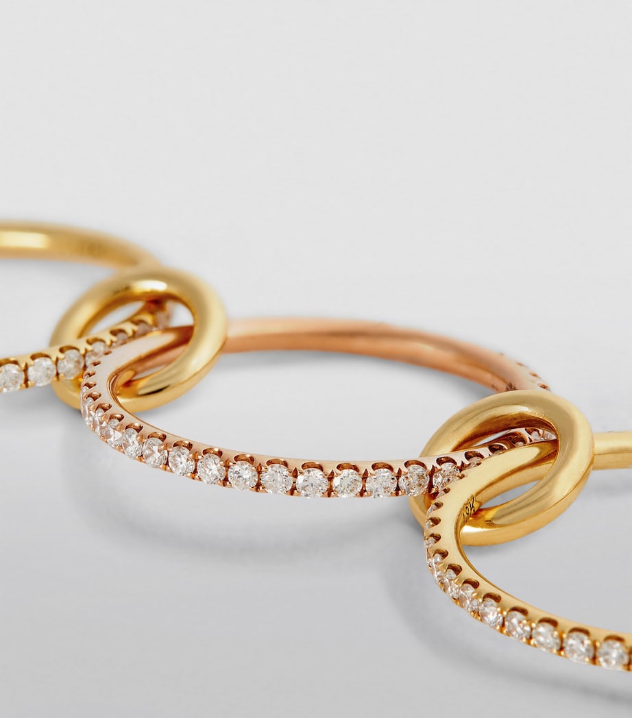 Mixed Gold and Diamond Aurora Ring MIXED GOLD Image 3