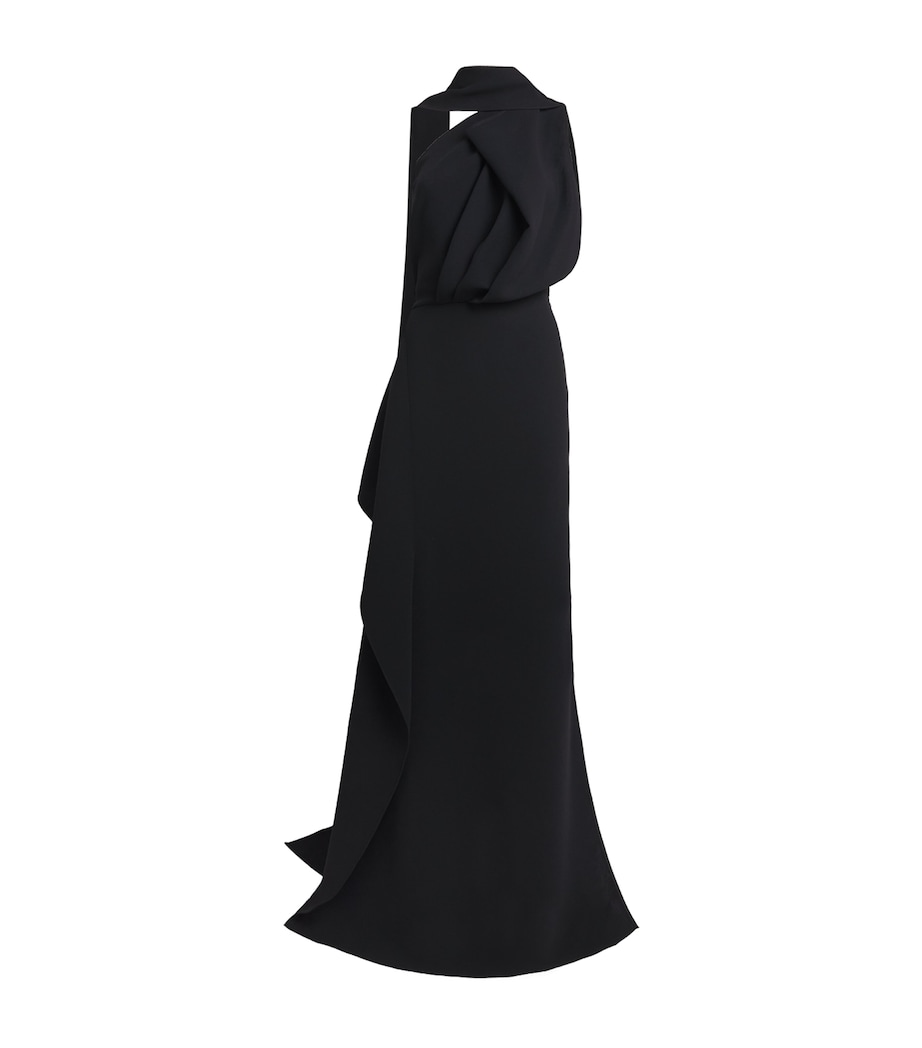 Maticevski Womens Asymmetric Priority Gown Black Image 1