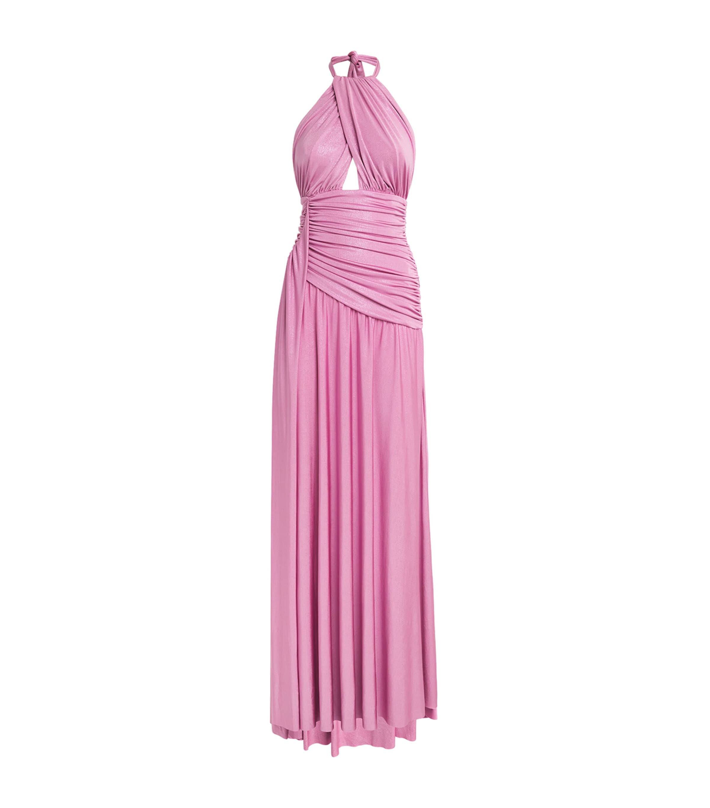 Patbo Halterneck Maxi Dress In Purple