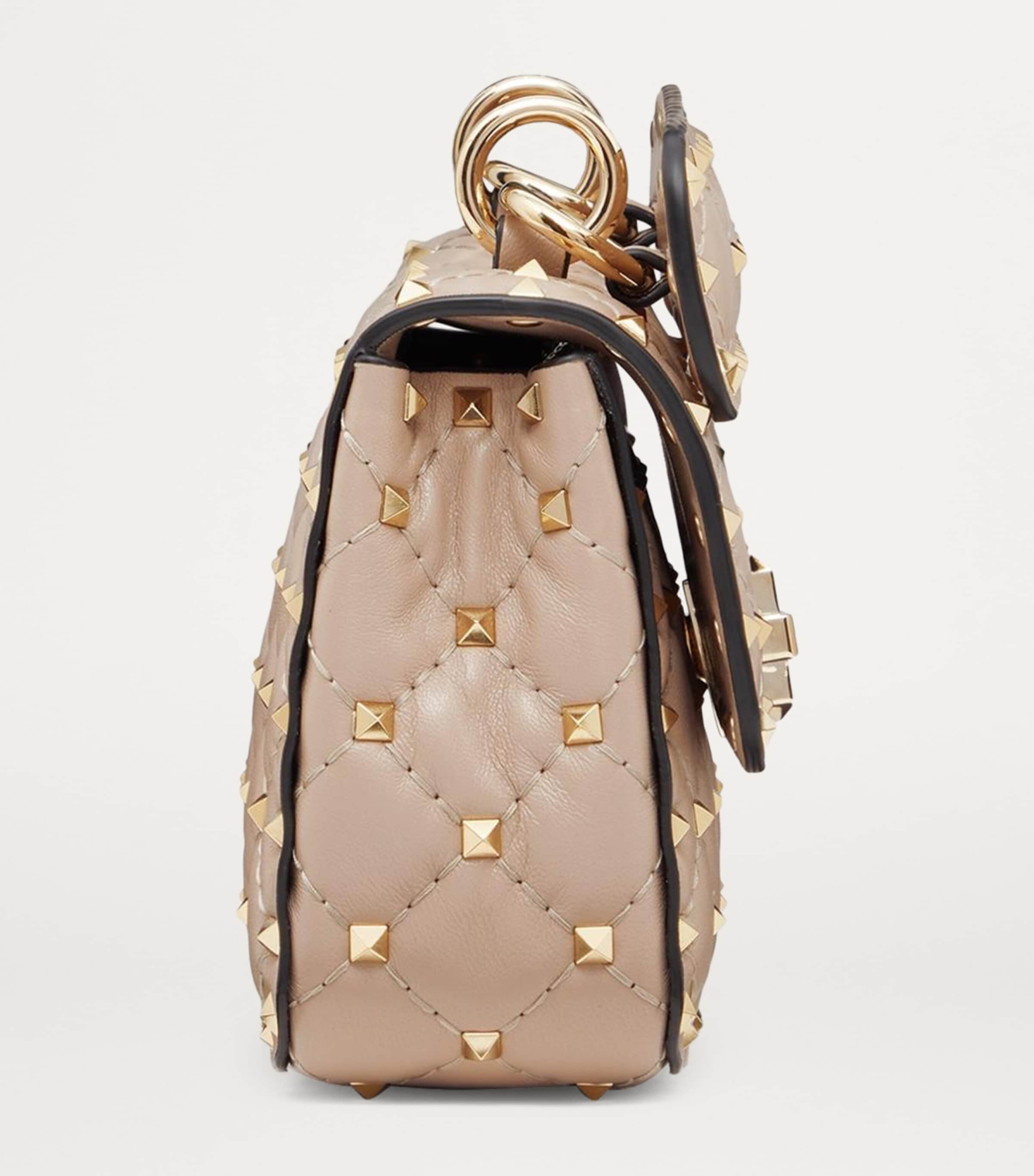 Small Rockstud Spike Top-Handle Bag P45 Image 5