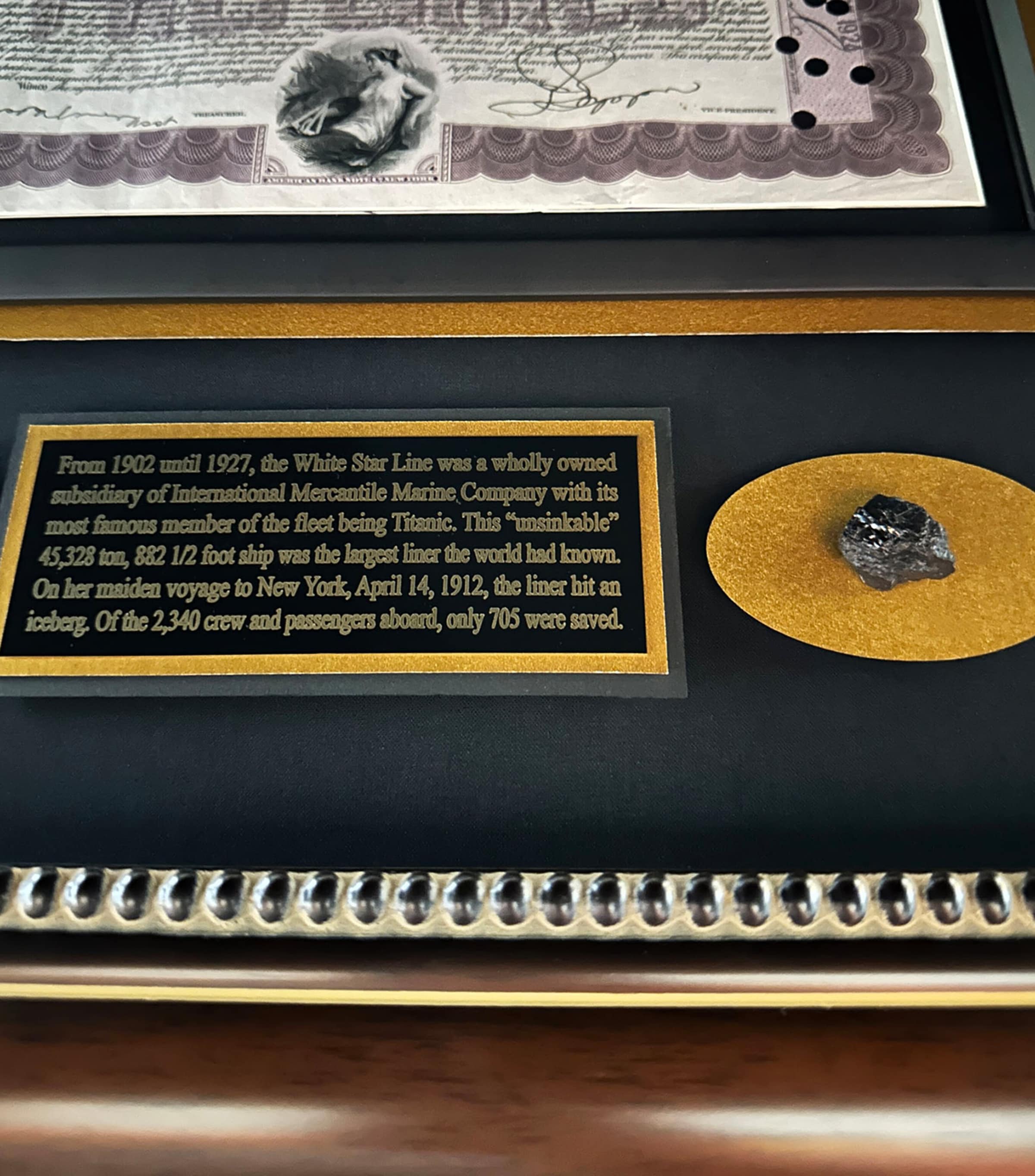 Titanic Last Survivor Autograph and Relic Display MULTI Image 6