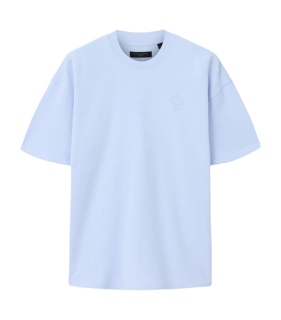 AllSaints Mens Organic Cotton Haven T-Shirt Villa Blue Image 1