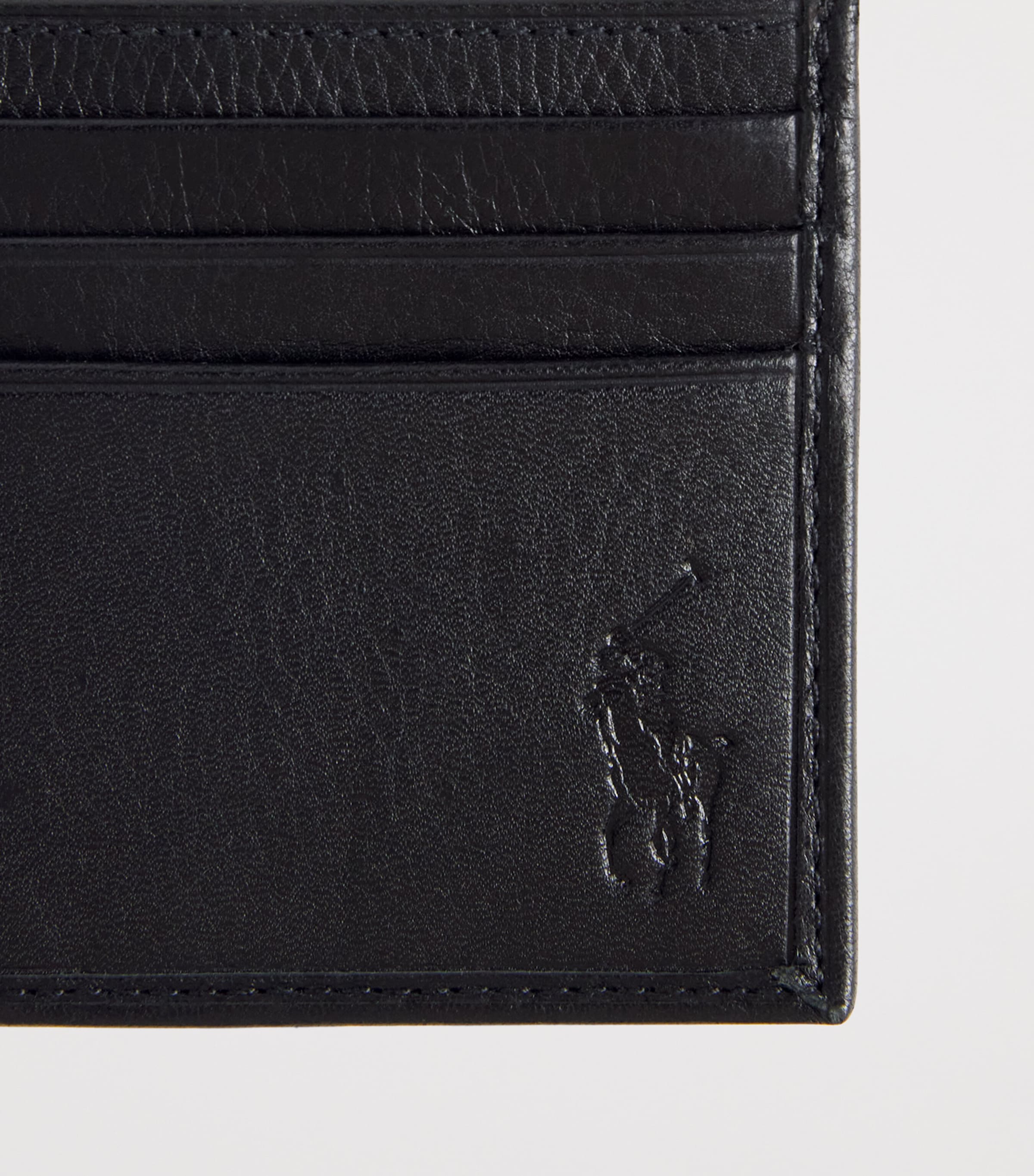 Polo Ralph Lauren Leather Logo Card Holder Black Image 4