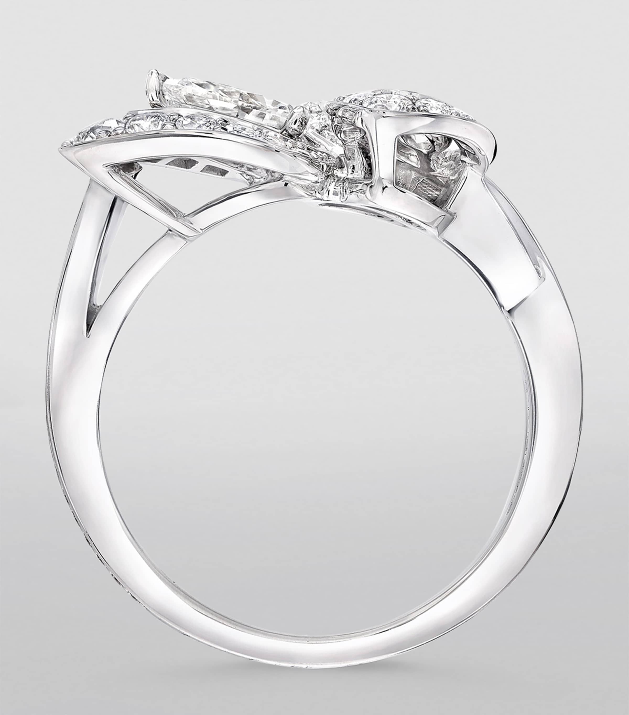 Graff White Gold and Diamond Classic Graff Ring Harrods UK