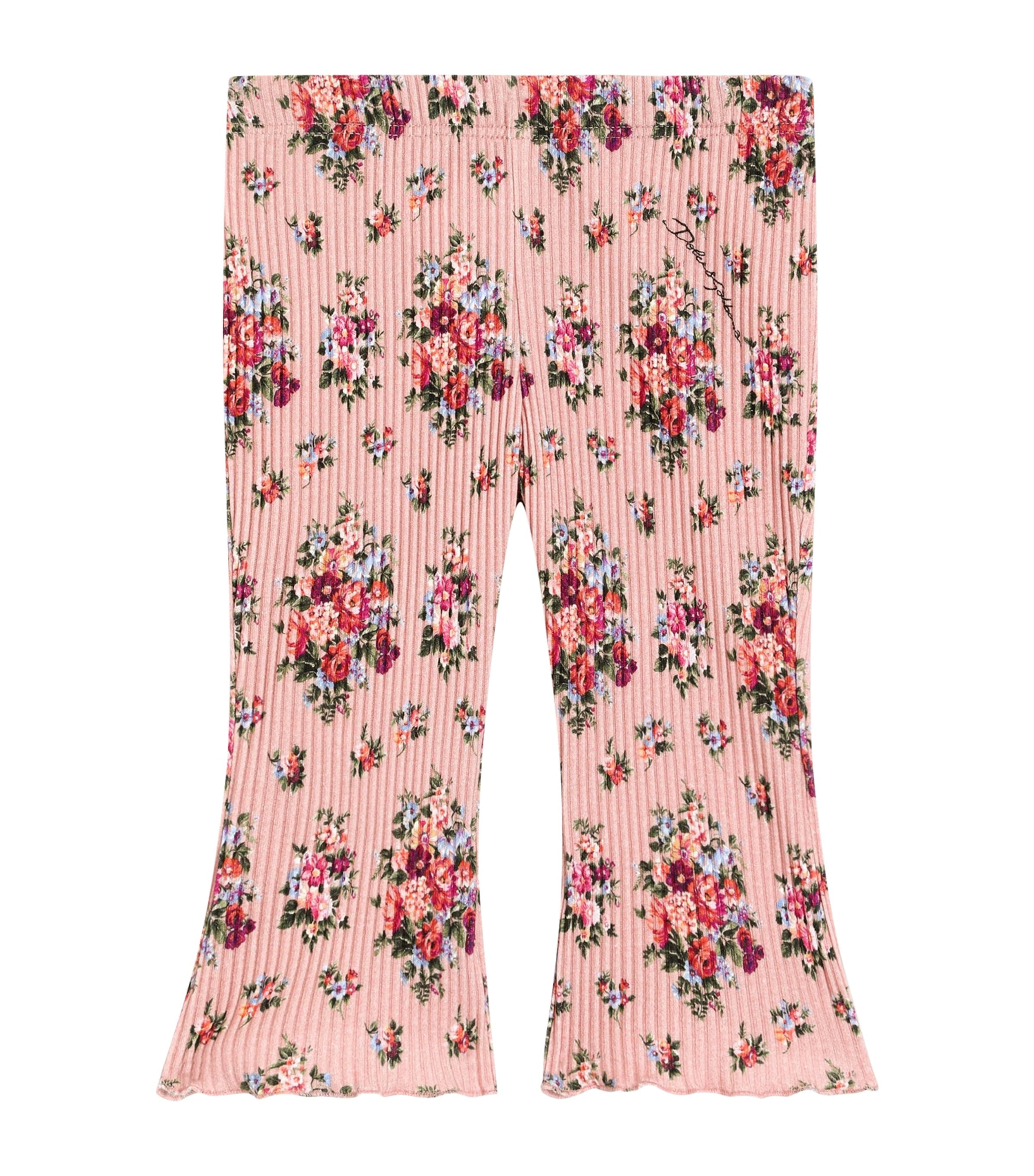 Dolce&Gabbana Kids Printed Leggings (3-30 Months) Mazzolini Fior Image 1