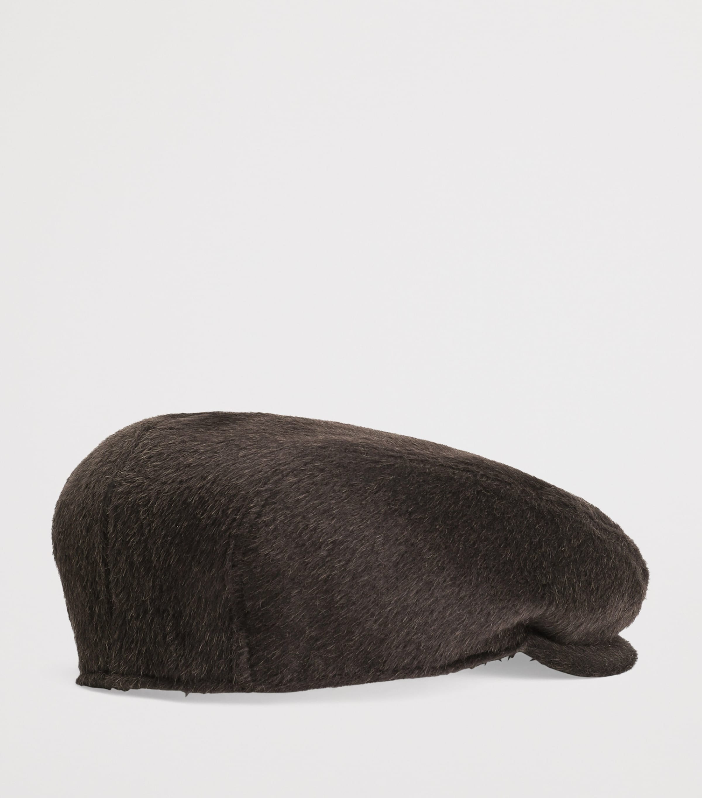 Llama-Wool Flat Cap M0682-EBONY Image 2
