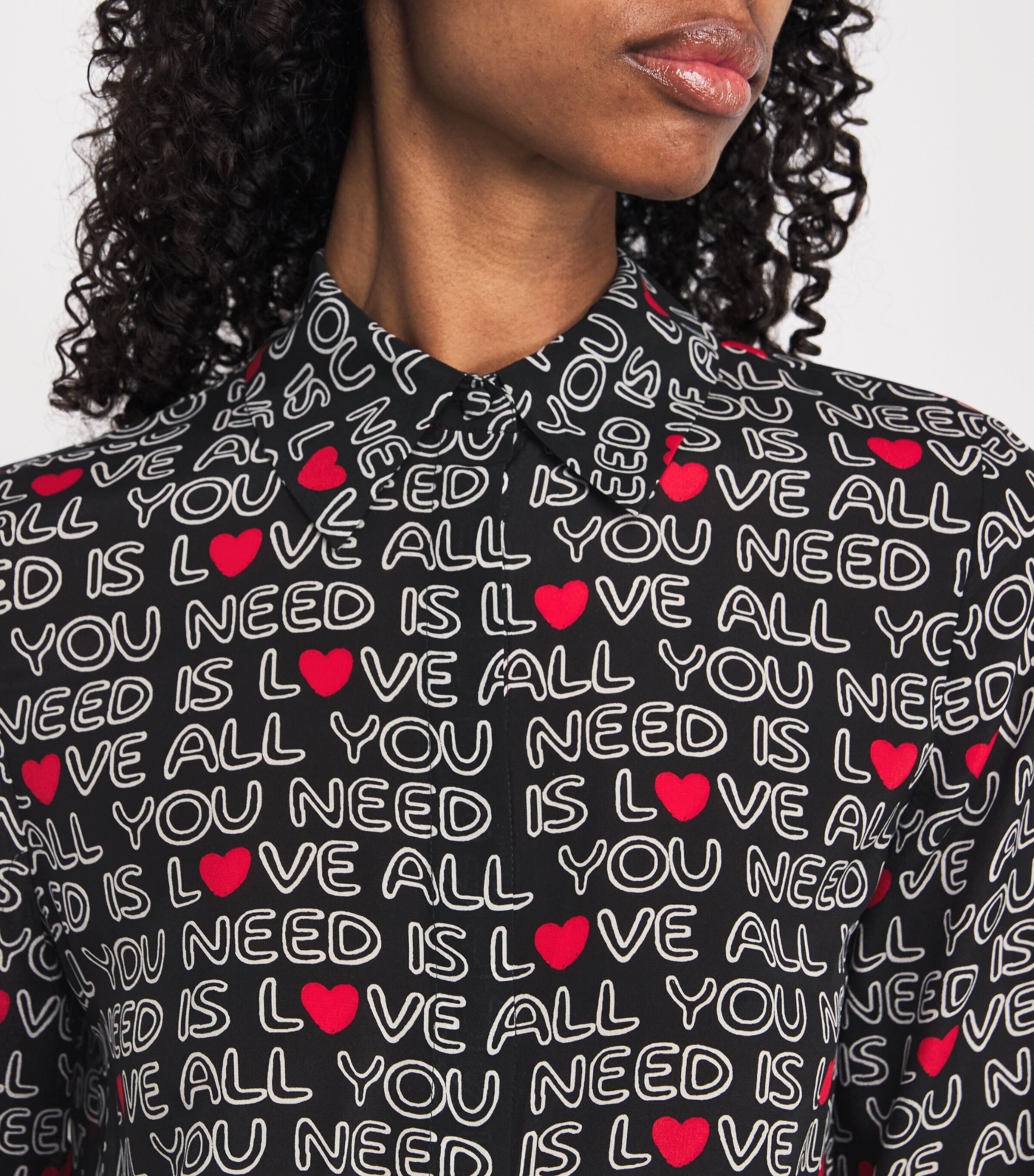 x The Beatles Silk Willa Shirt ALL YOU NEED IS LOVE Image 6