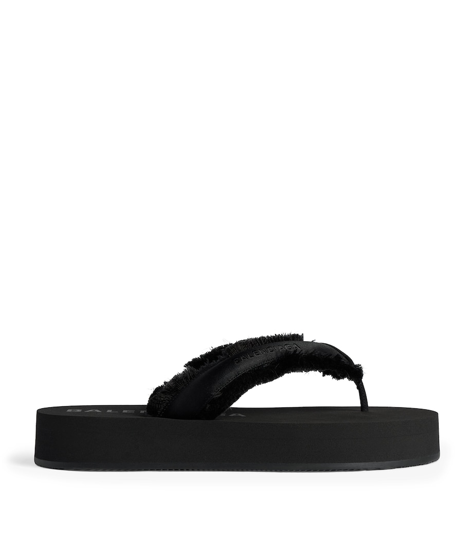Balenciaga Fringed Jet Lag Flip Flops Image 1