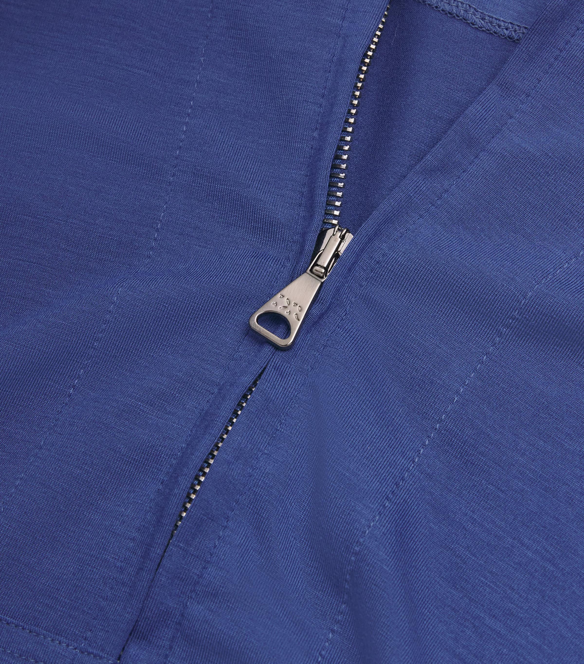 Micromodal Zipped Hoodie BLUE Image 5
