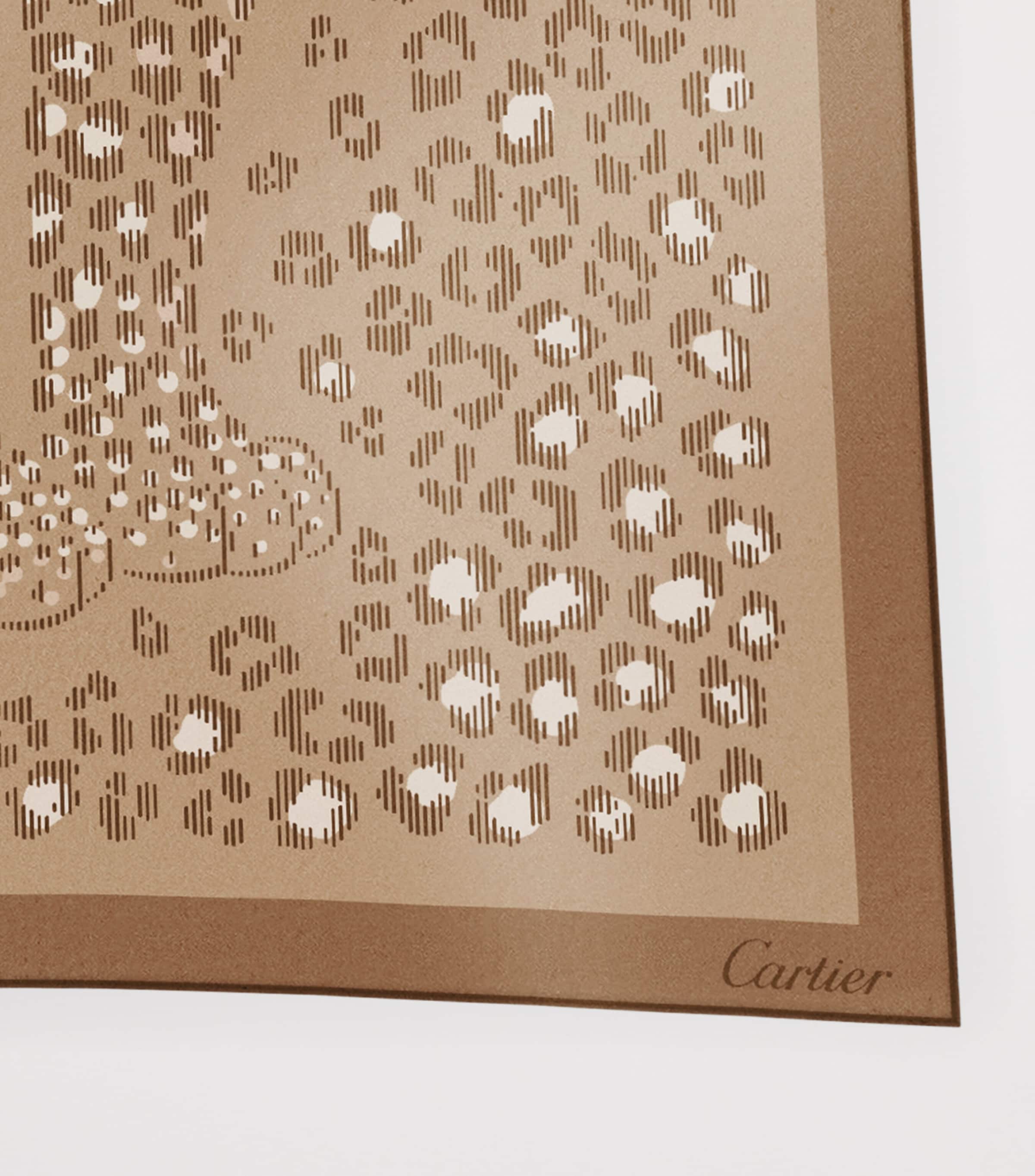 Silk Panthère Dots Scarf BEIGE Image 2