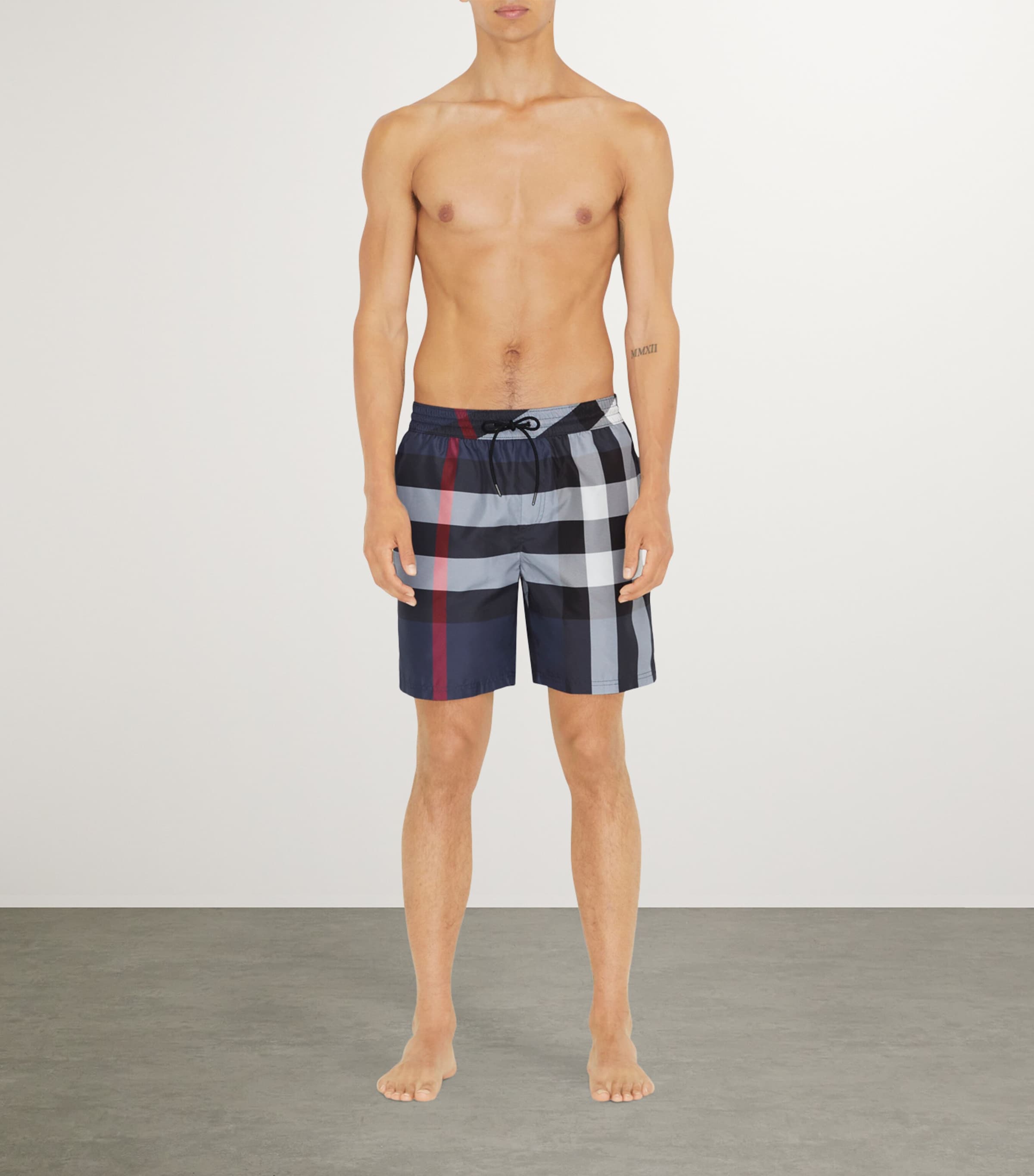 Check Swim Shorts CARBON BLUE IP CHECK Image 2