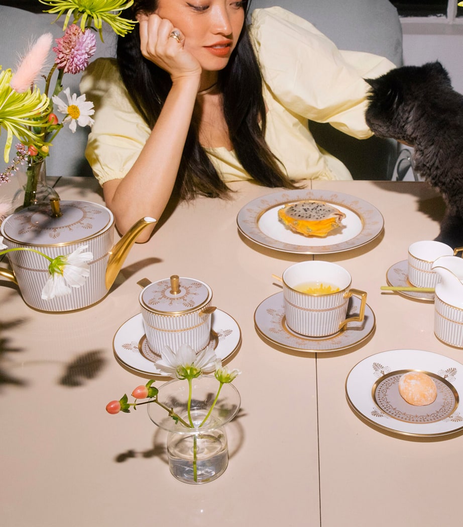 Anthemion Grey Teacup and Saucer GREY Image 2