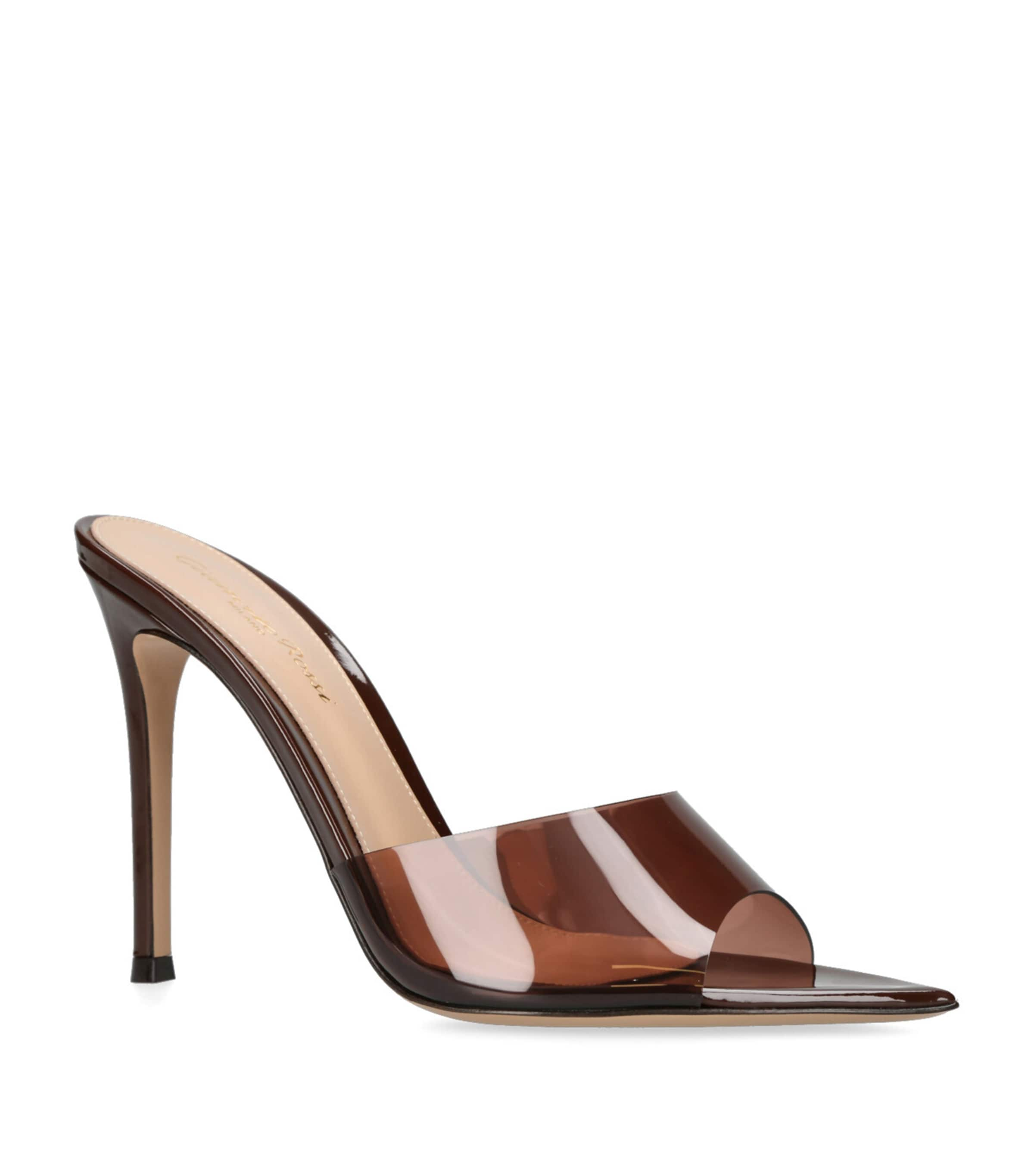 Shop Gianvito Rossi Elle Mules 105 In Brown