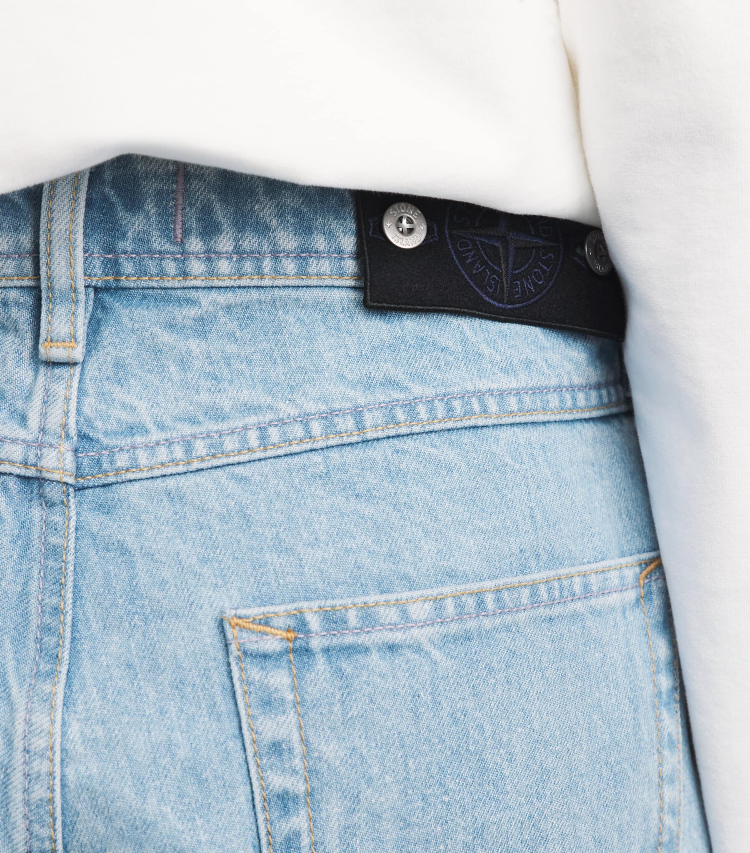 Stone Island Mens Relaxed Jeans Image 3