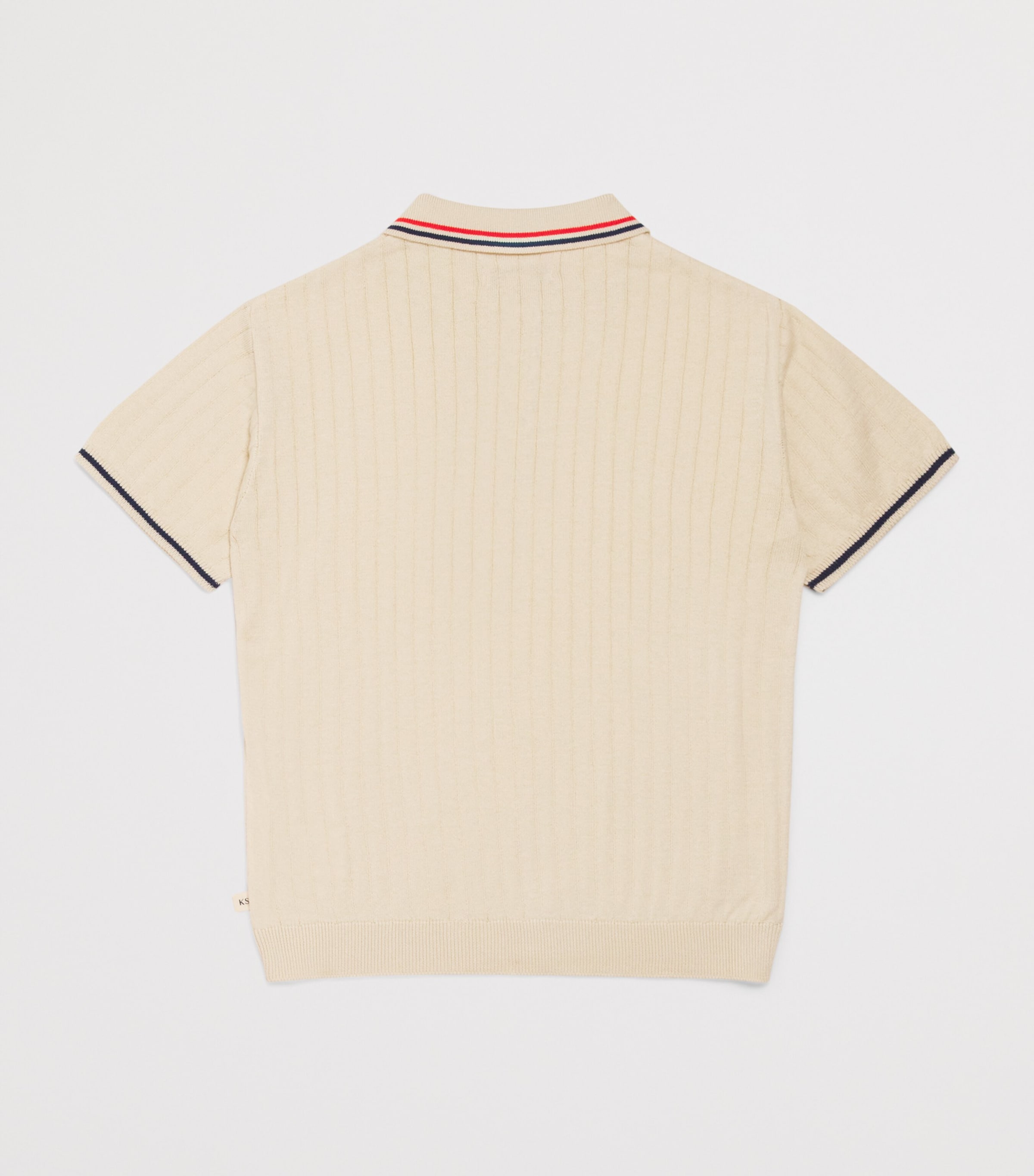 KONGES SLOJD Organic Cotton Mio Polo Shirt (9 Months-10 Years) Almond Image 2
