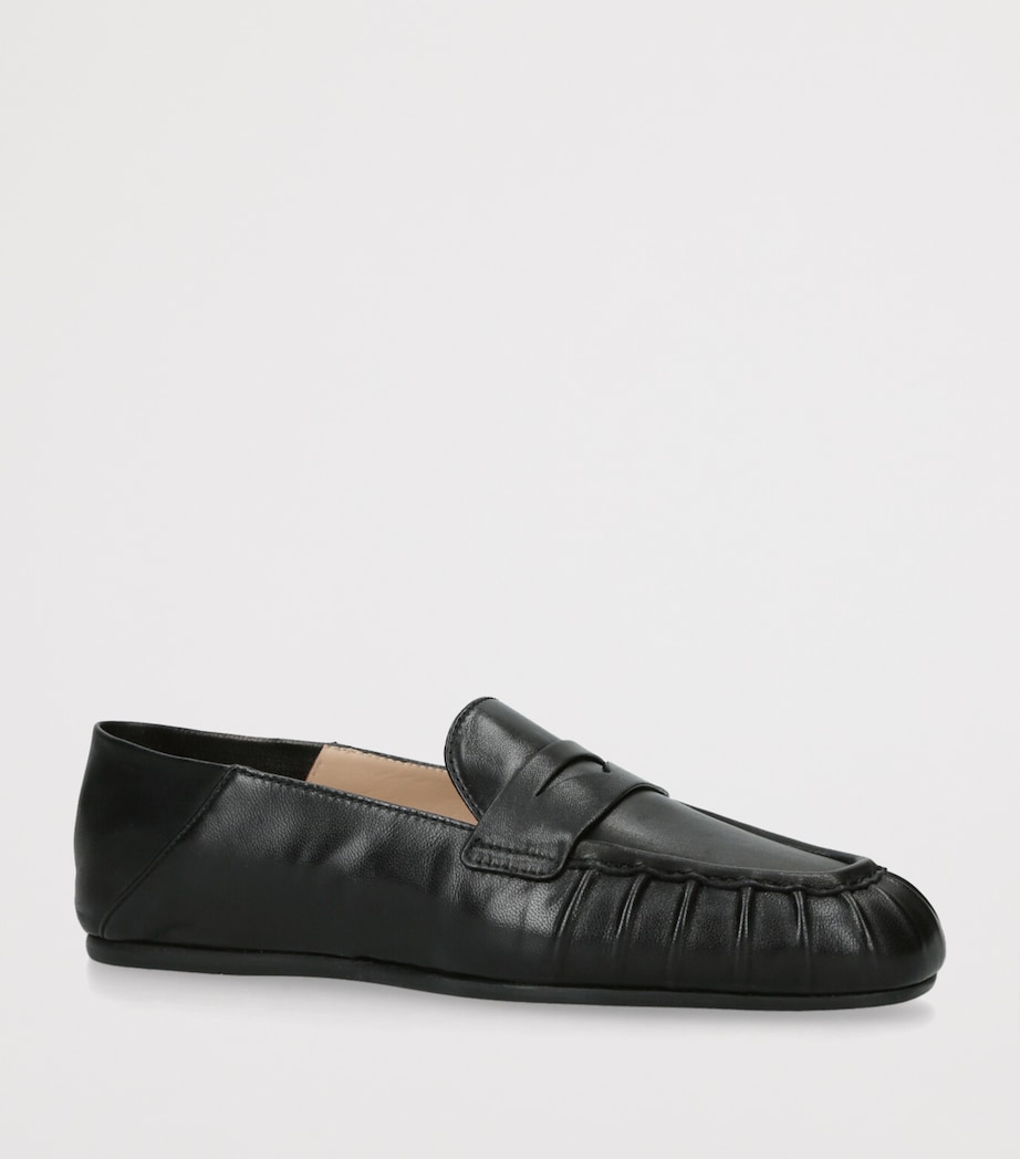 Leather Brooks Loafers BLACK Image 4