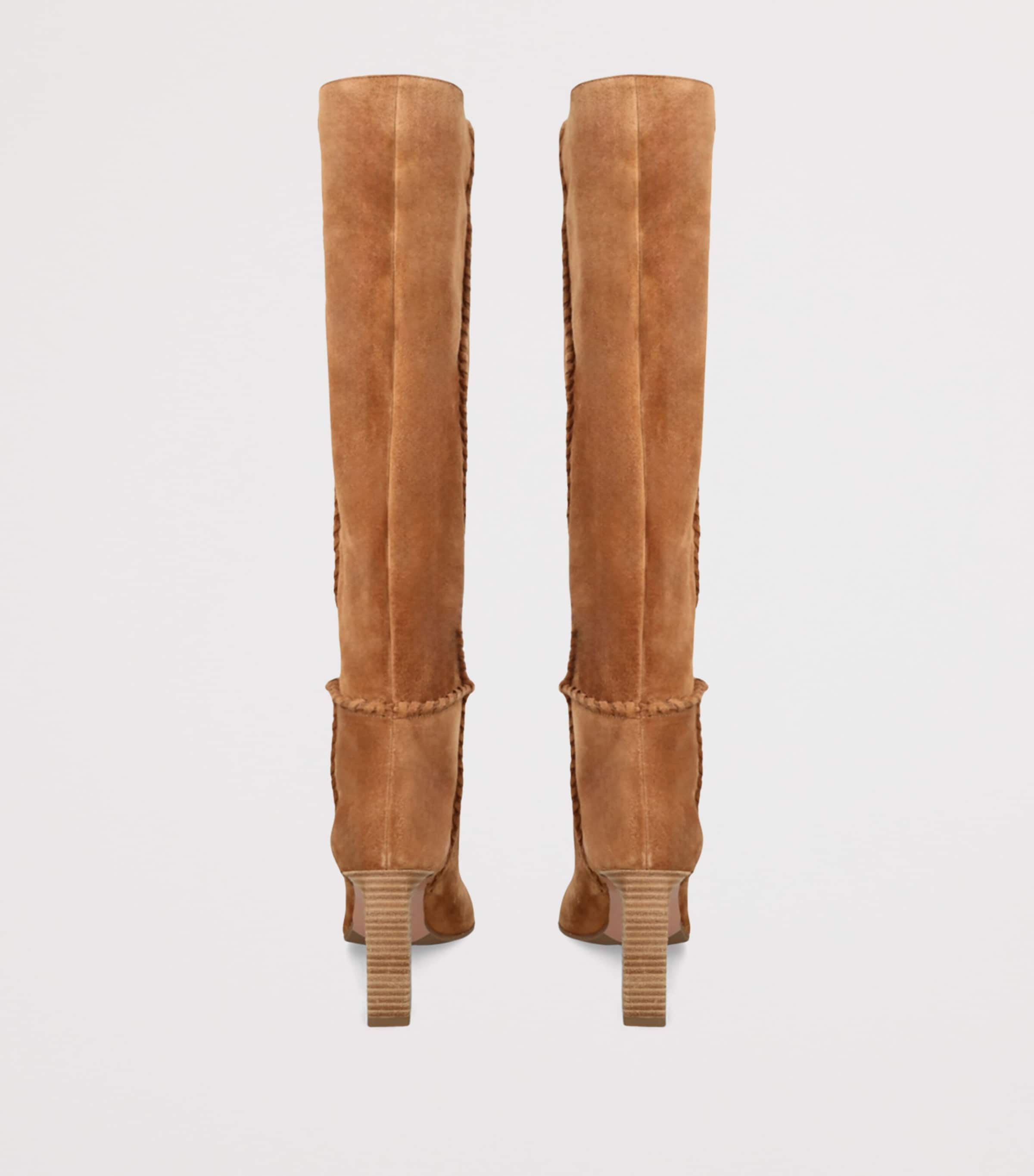 Suede Indy Knee-High Boots 85 CAMEL Image 2