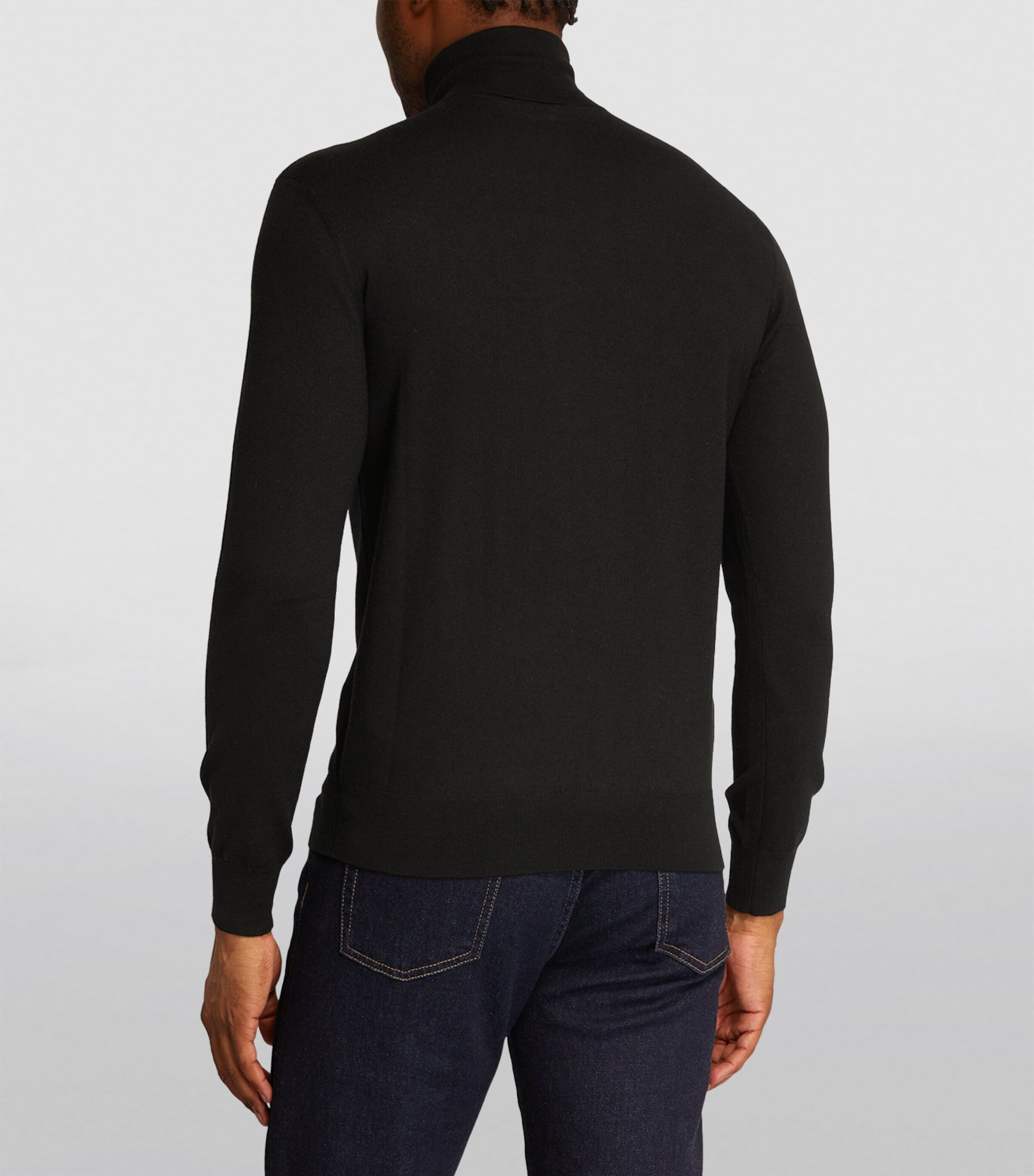 Cashmere Rollneck Sweater BLACK Image 4